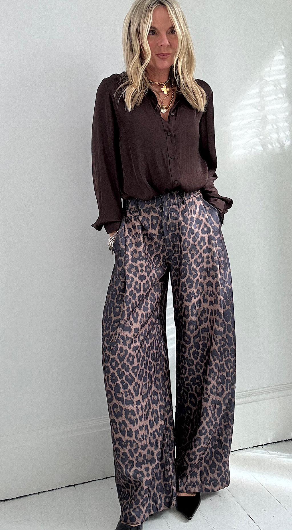 Leopard Print Trousers