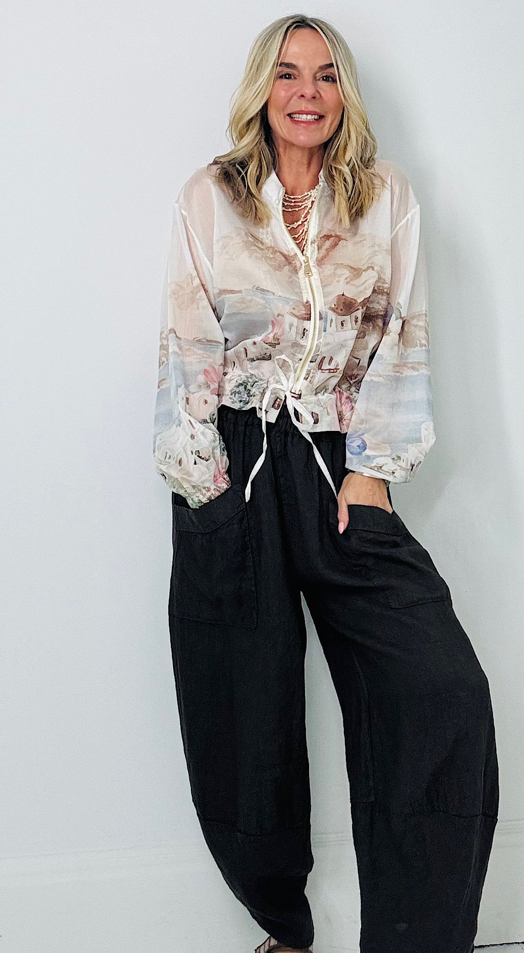 Santorini bomber cream