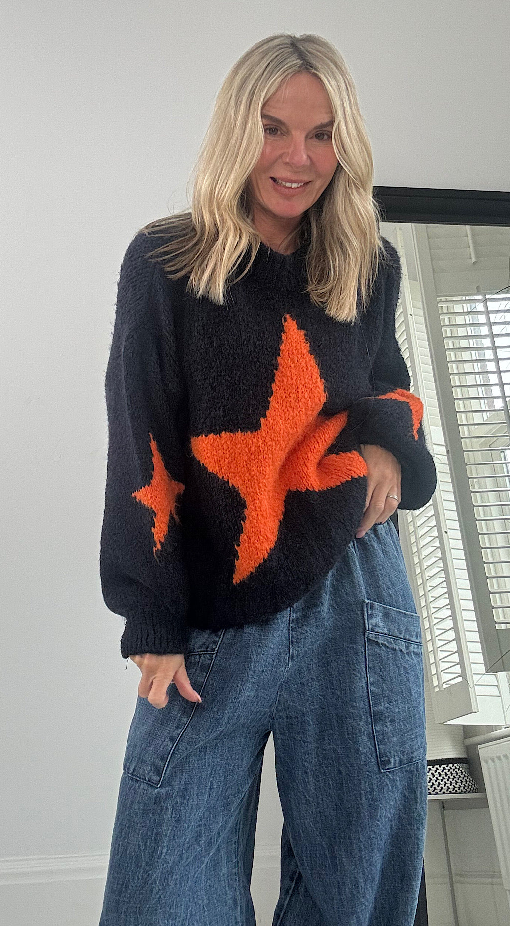 Star Knit - navy