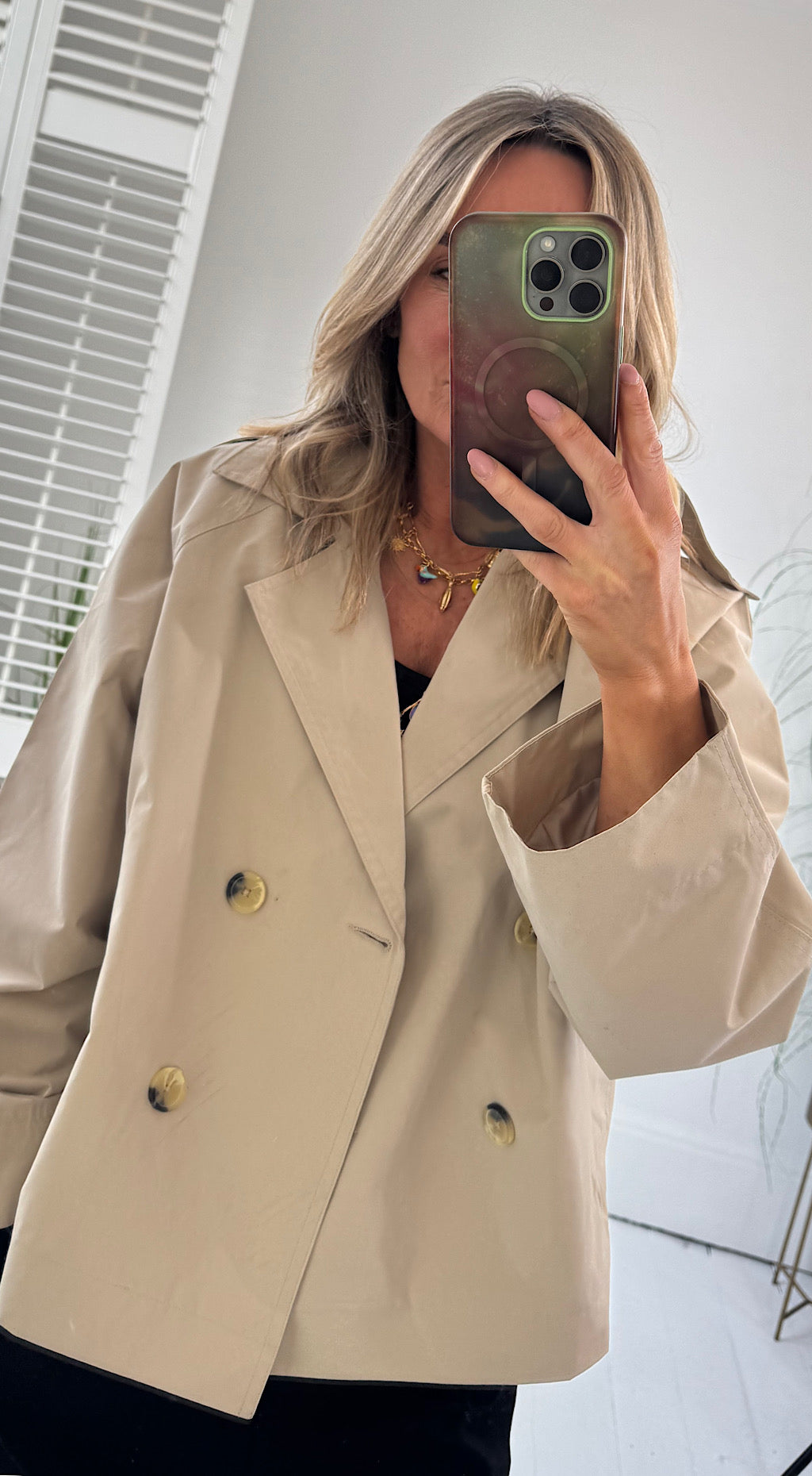 Calea Short Trench Coat