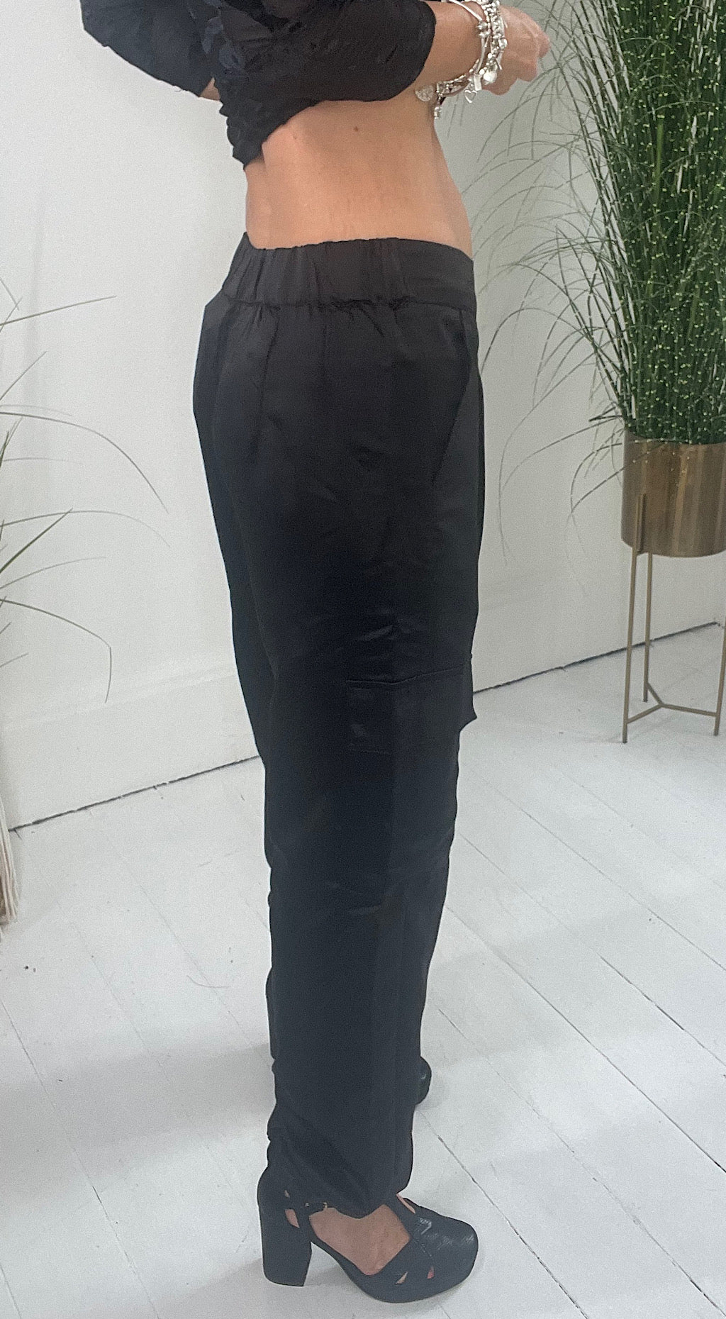 Satin Cargo Pant