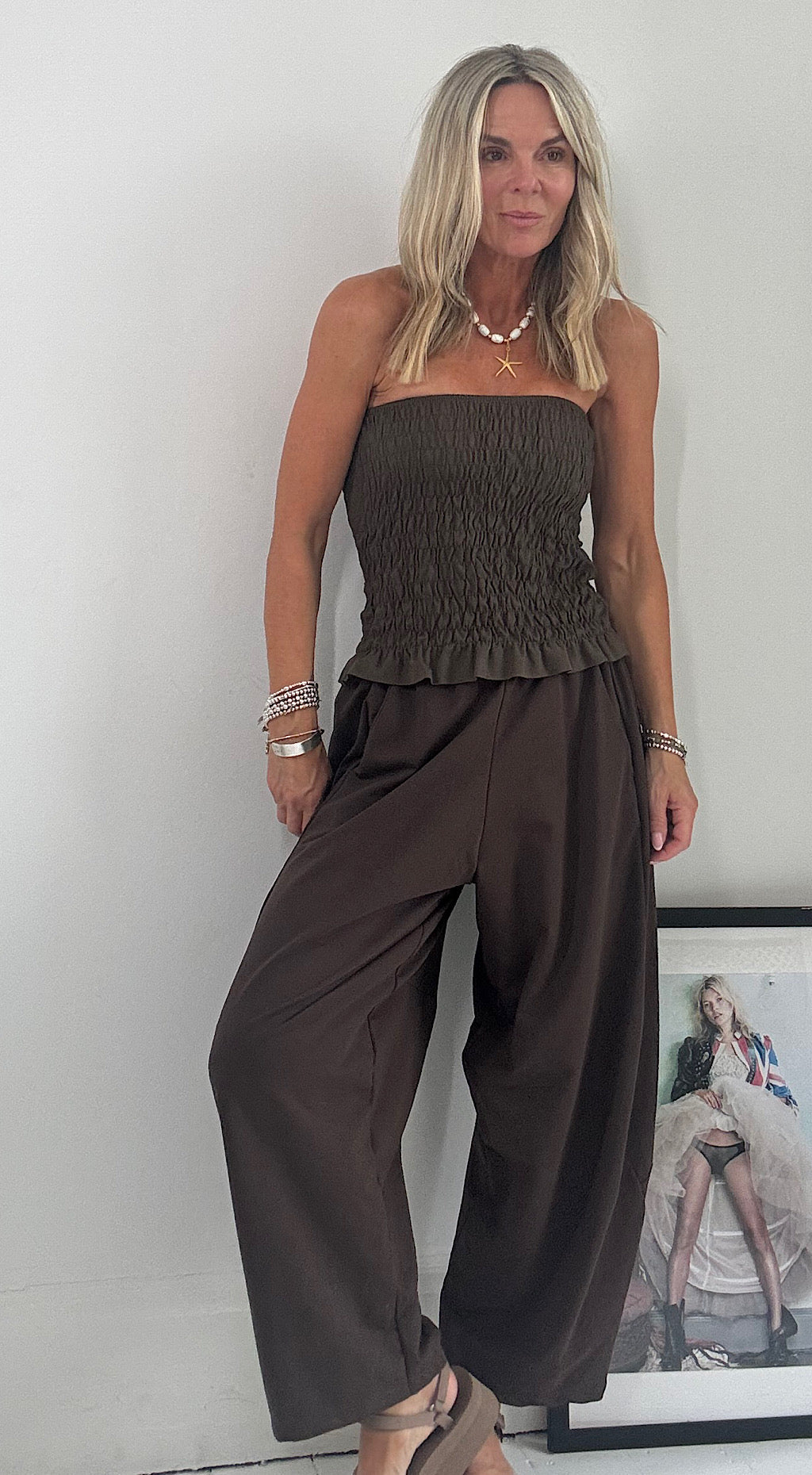 Cocoon Pants - chocolate