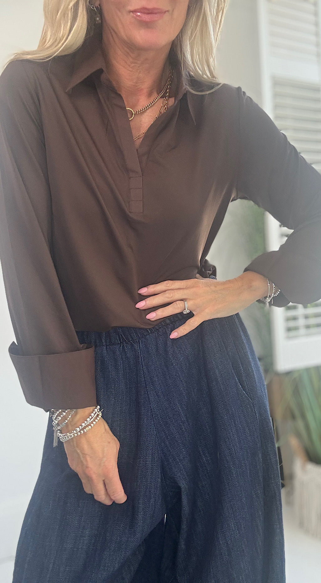 Layering Shirt - chocolate