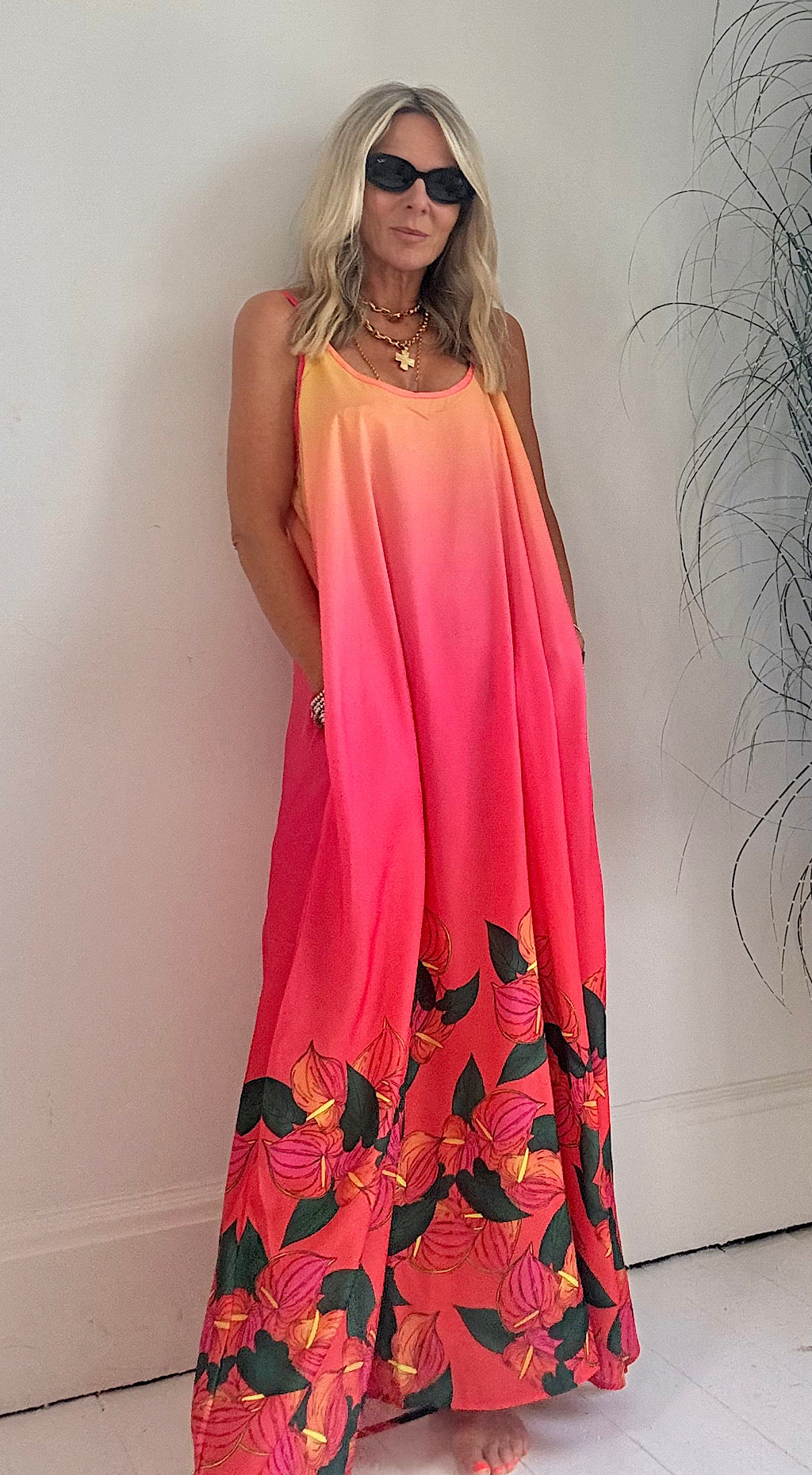 Melina dress dip pink