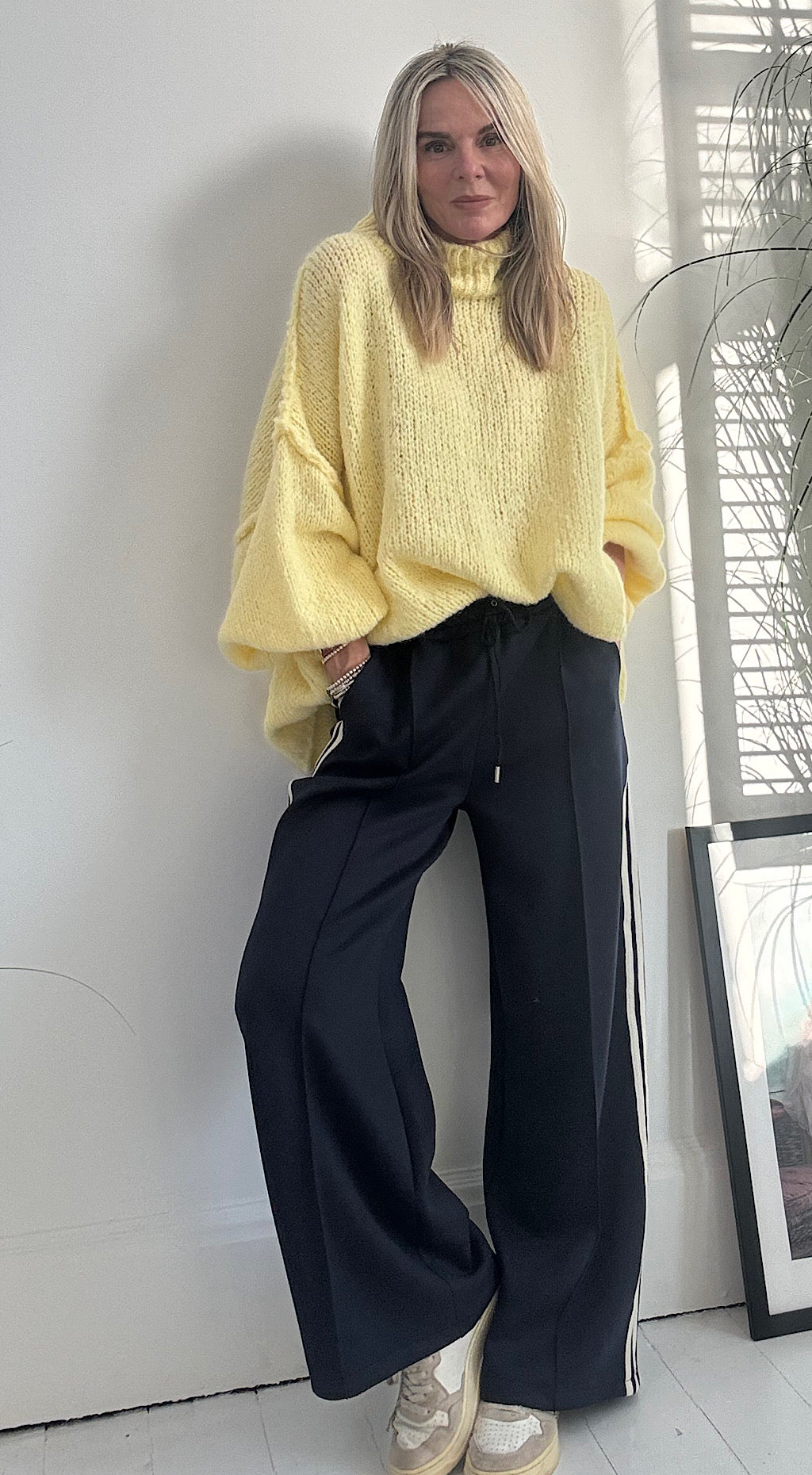 Baloon sleeve knit yellow