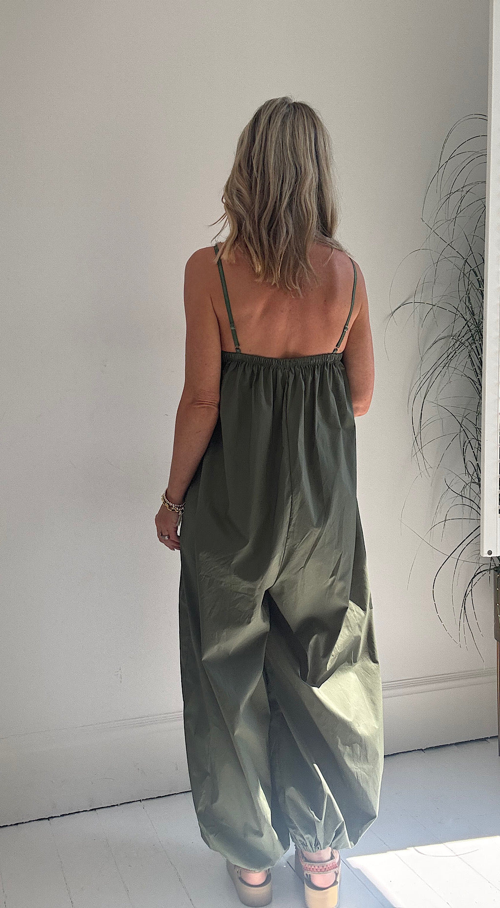 cool one jumpsuit khaki