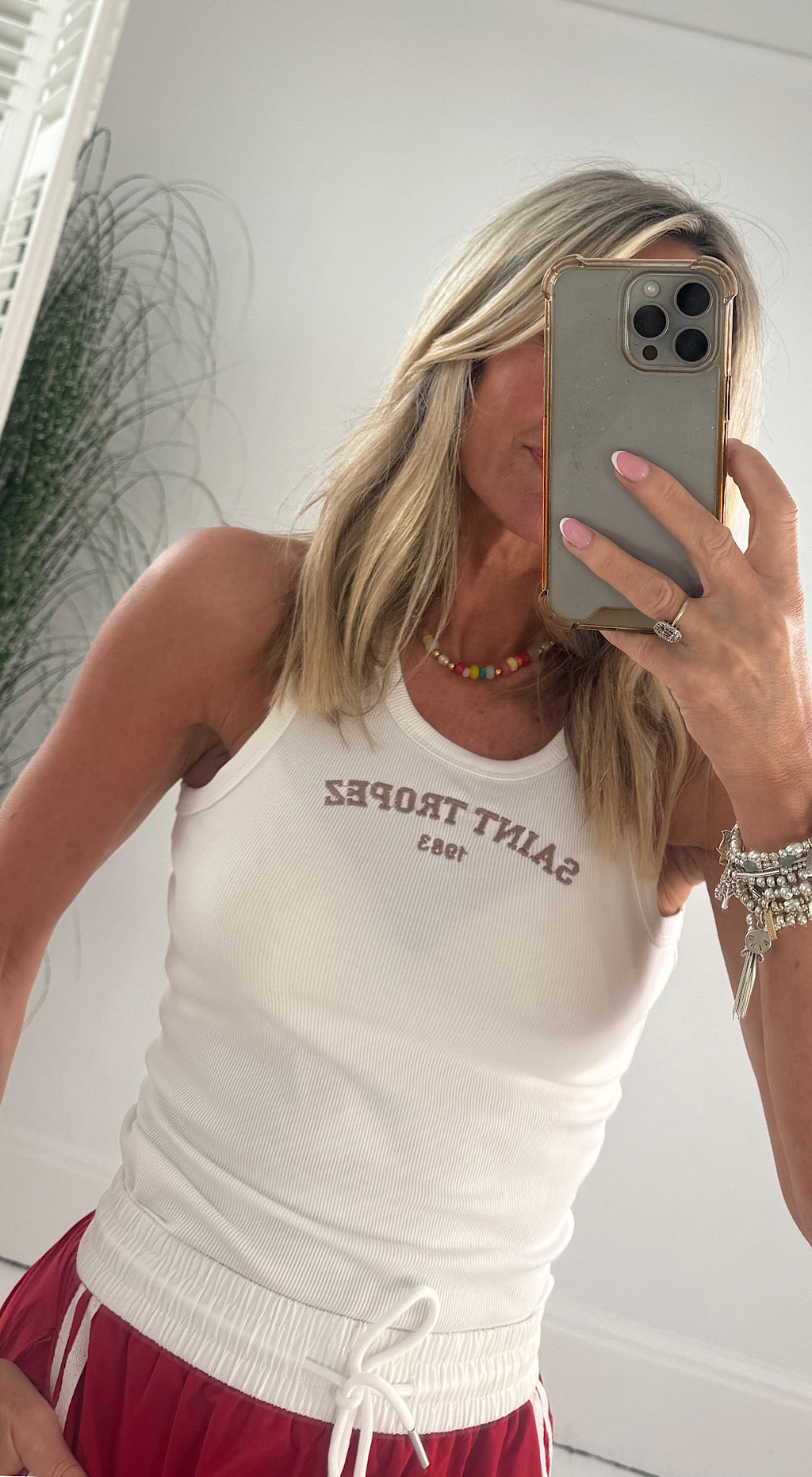 Saint Tropez vest white