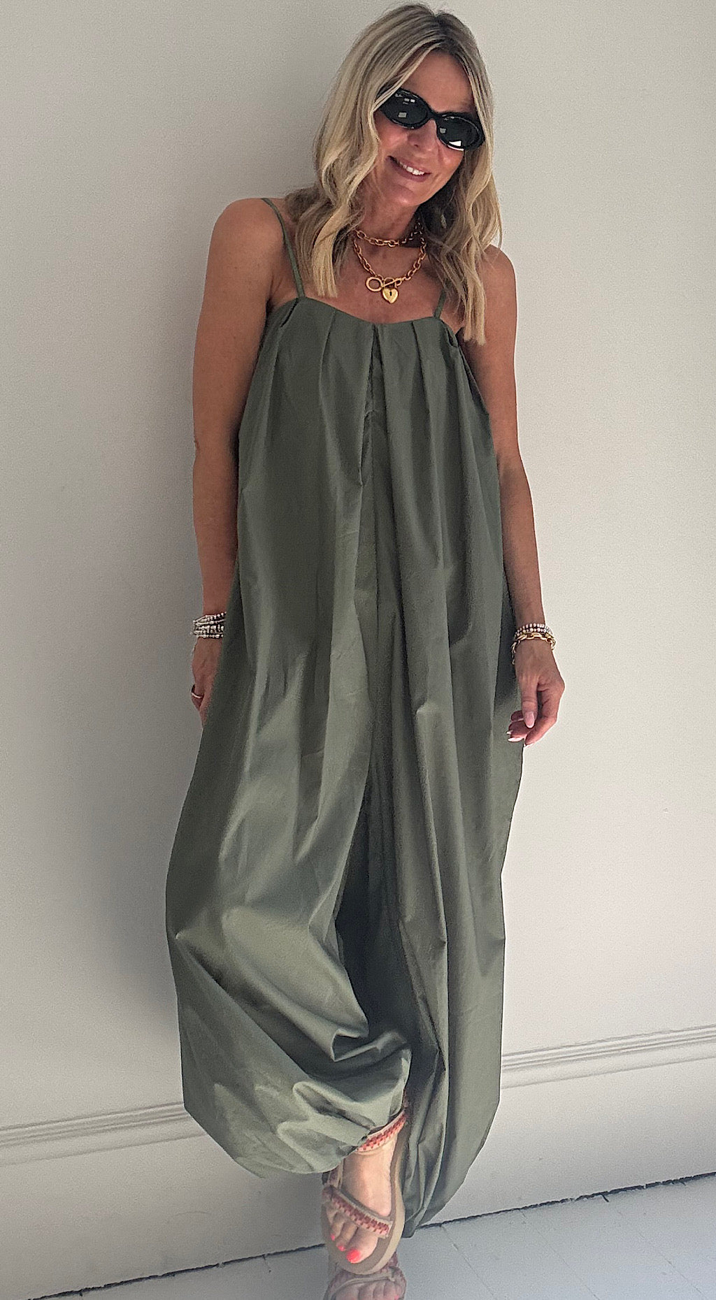 cool one jumpsuit khaki