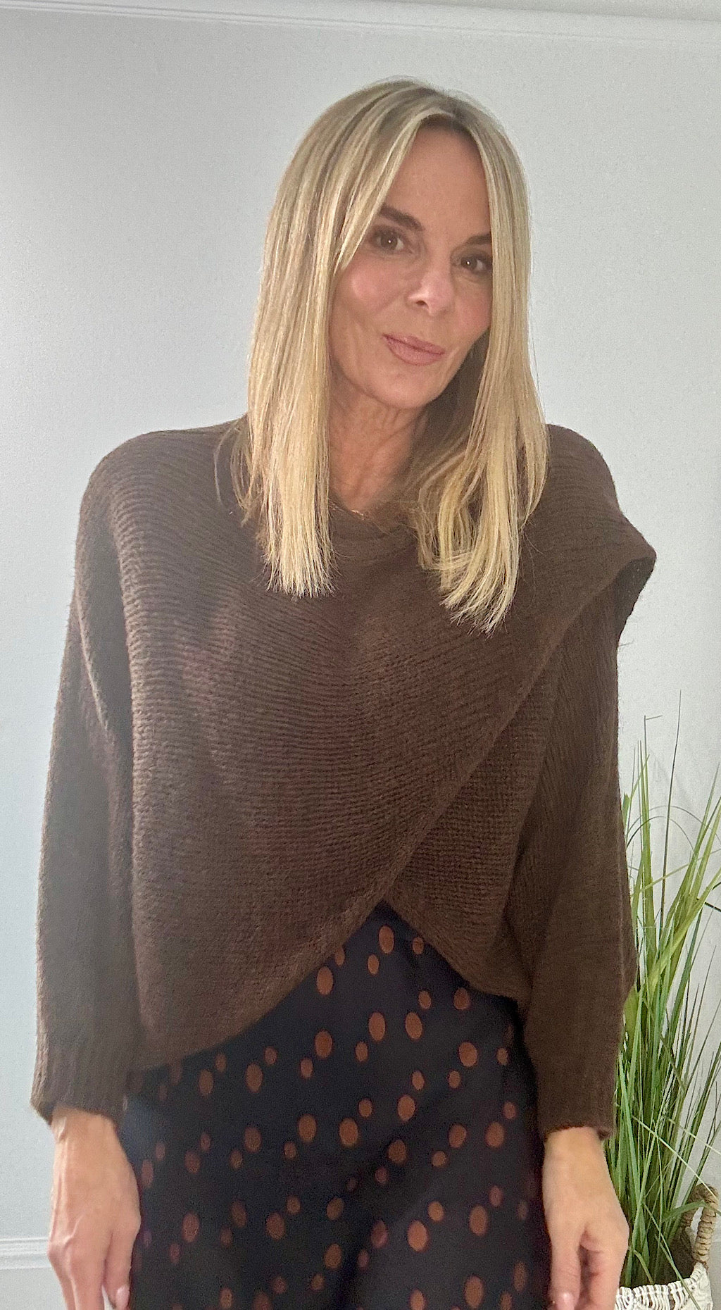 Crossover Knit Chocolate