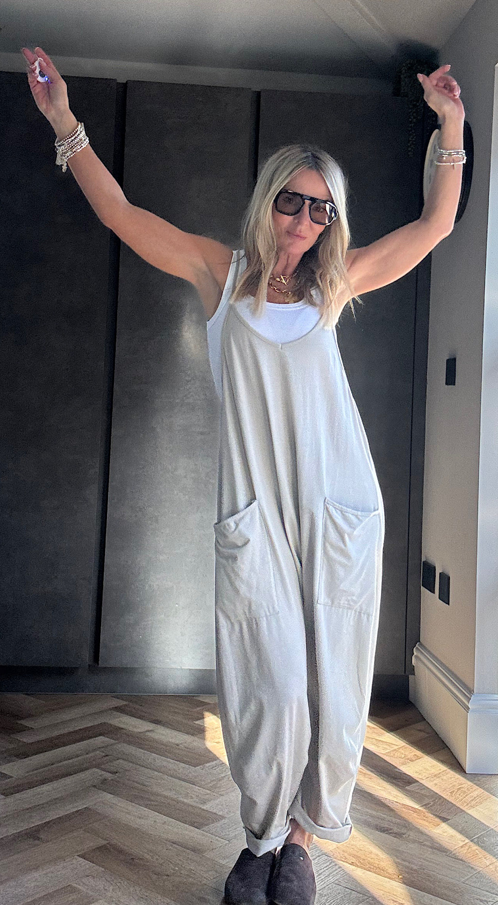 Free Spirit Onesie - stone