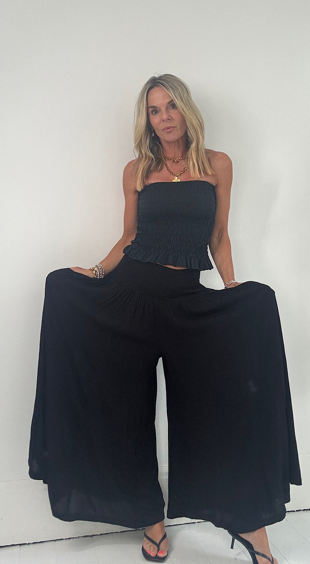 Stella palazzo pants black