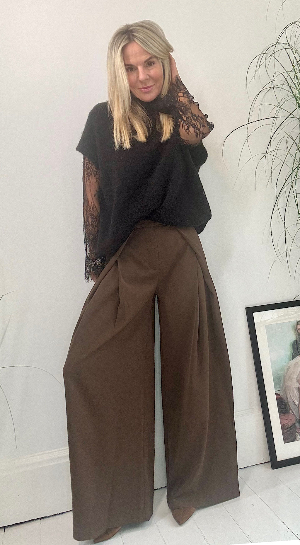 Brown Tailored Trouser