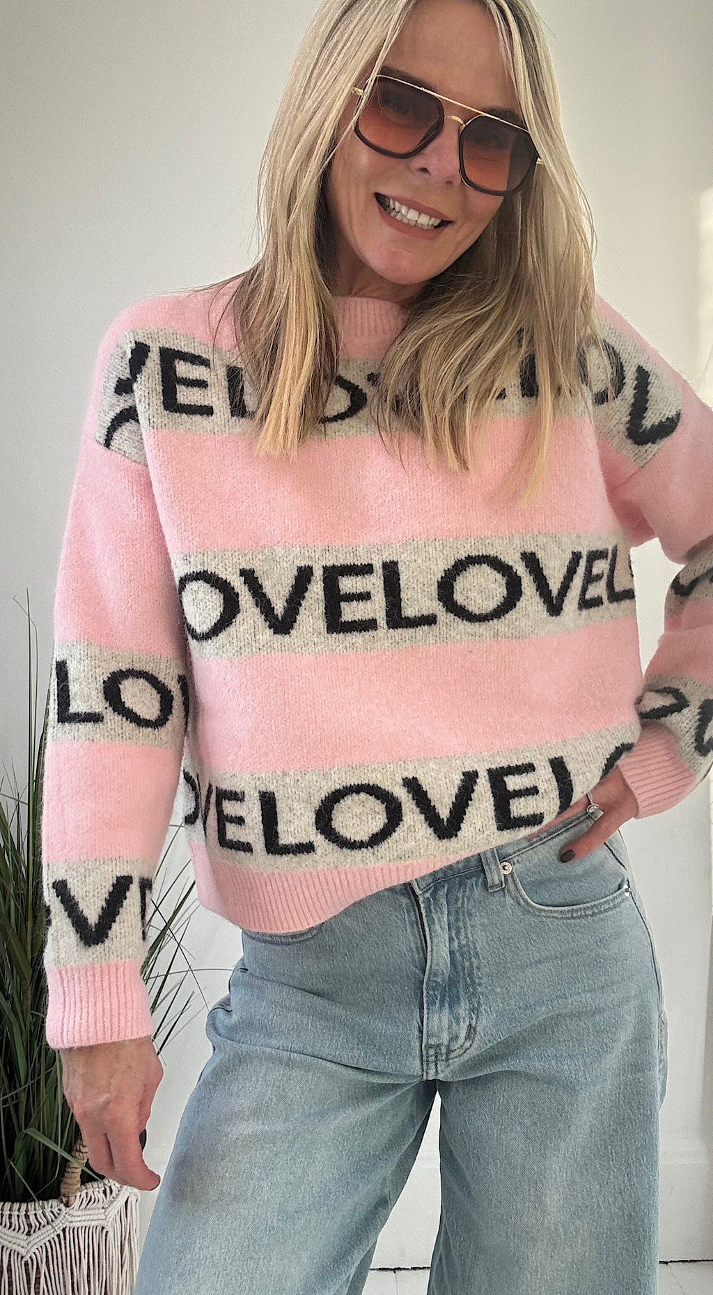 Love Knit - pale pink