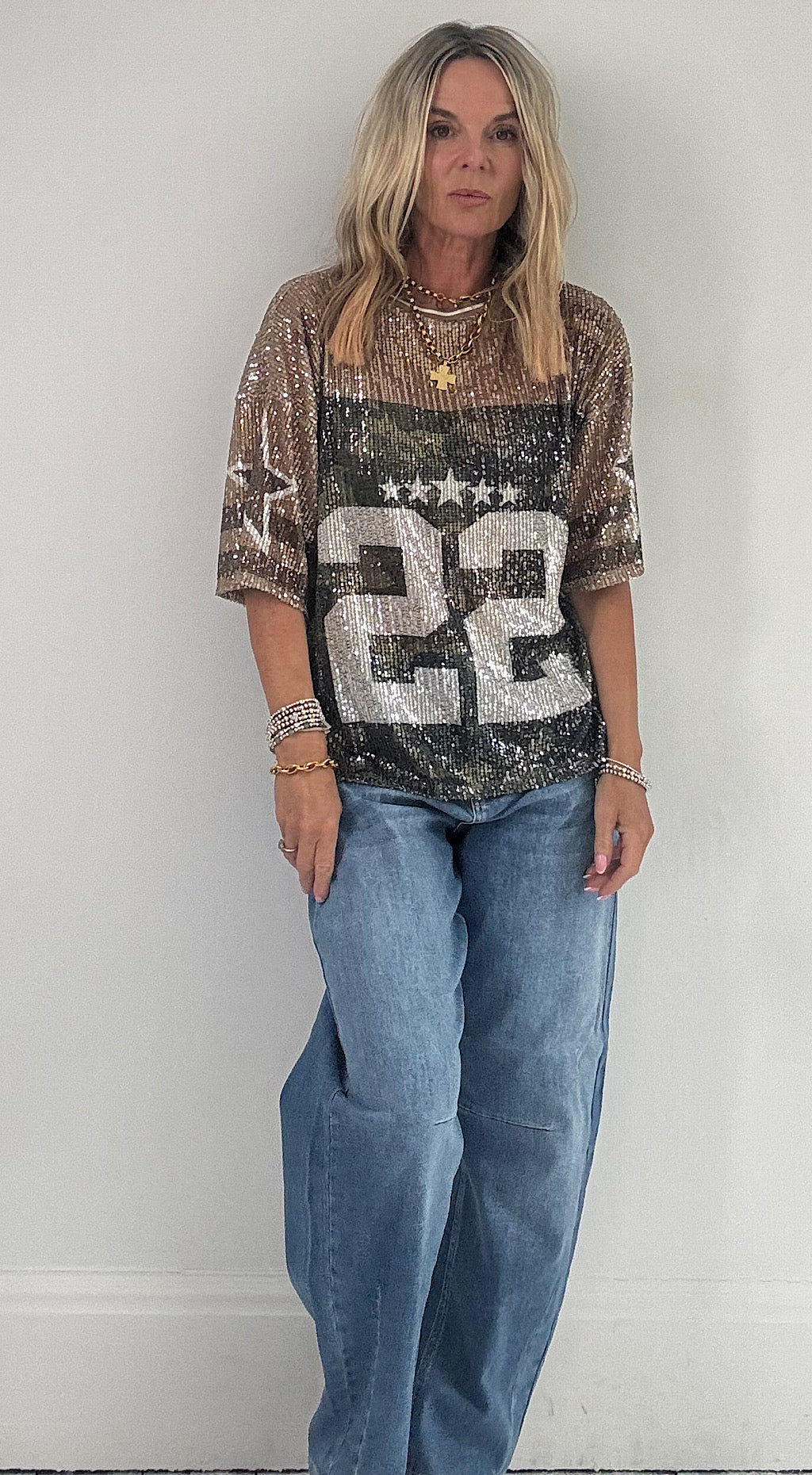 Sequin NFL top