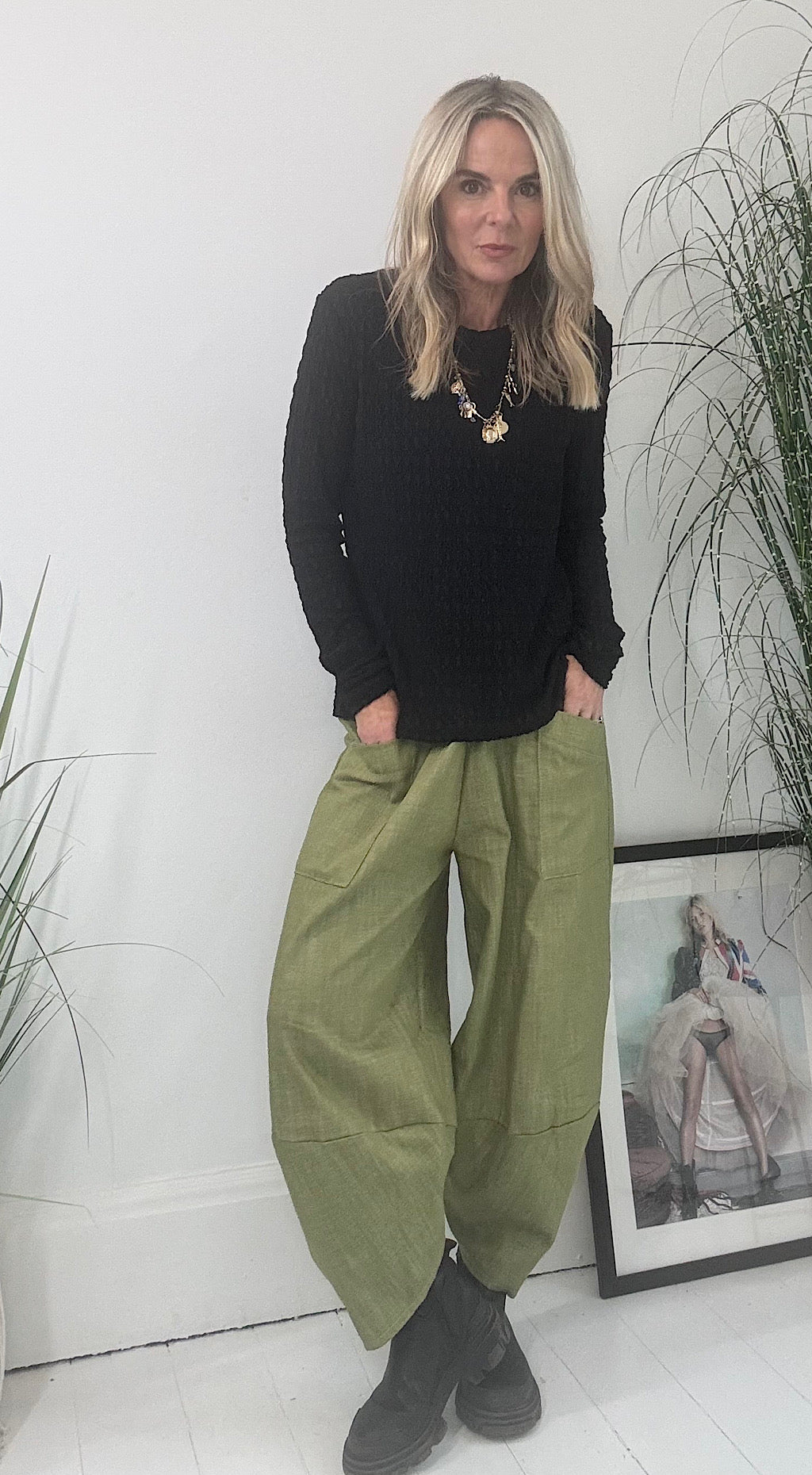 Lace Mesh Top - black