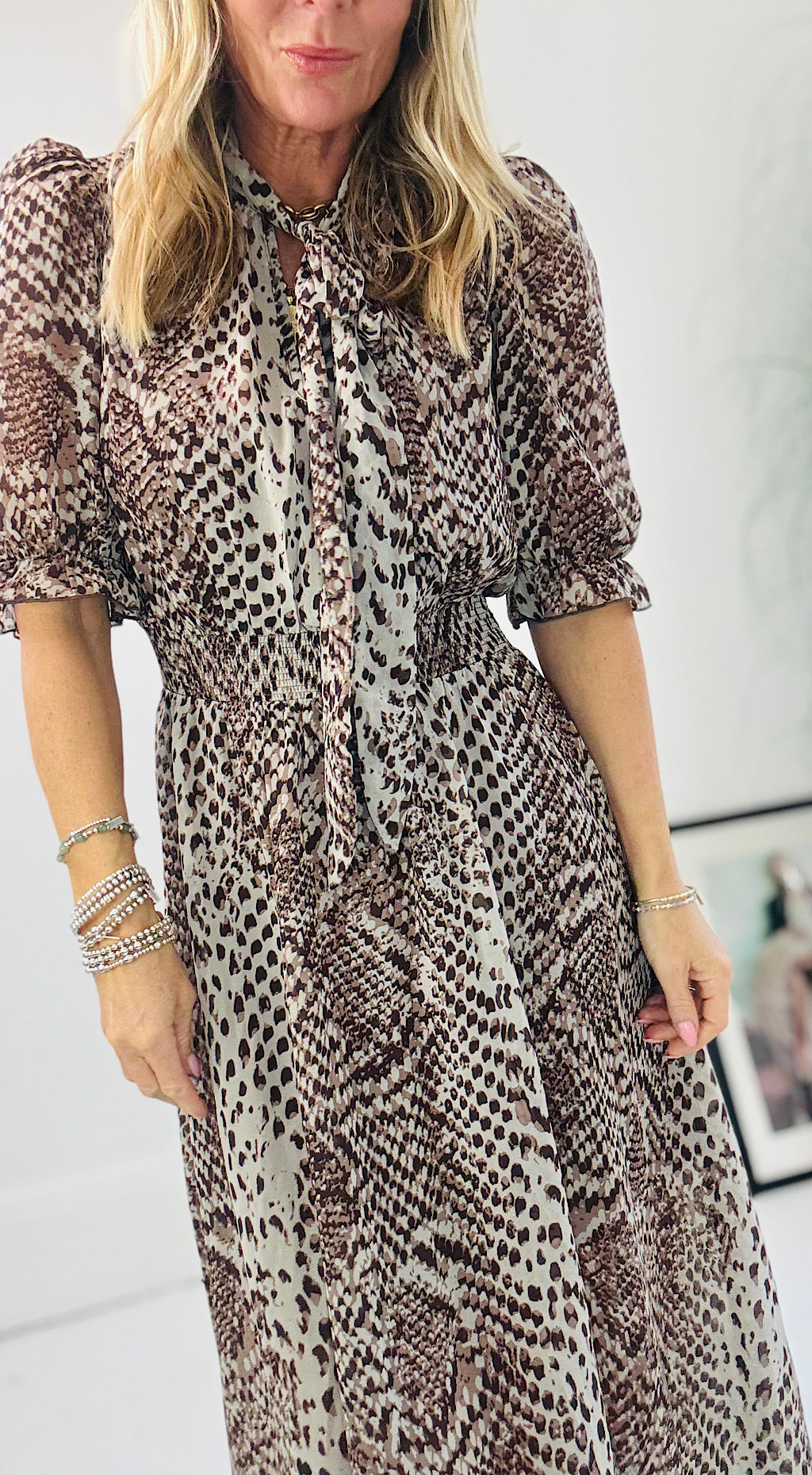 Stella Dress - Animal Print