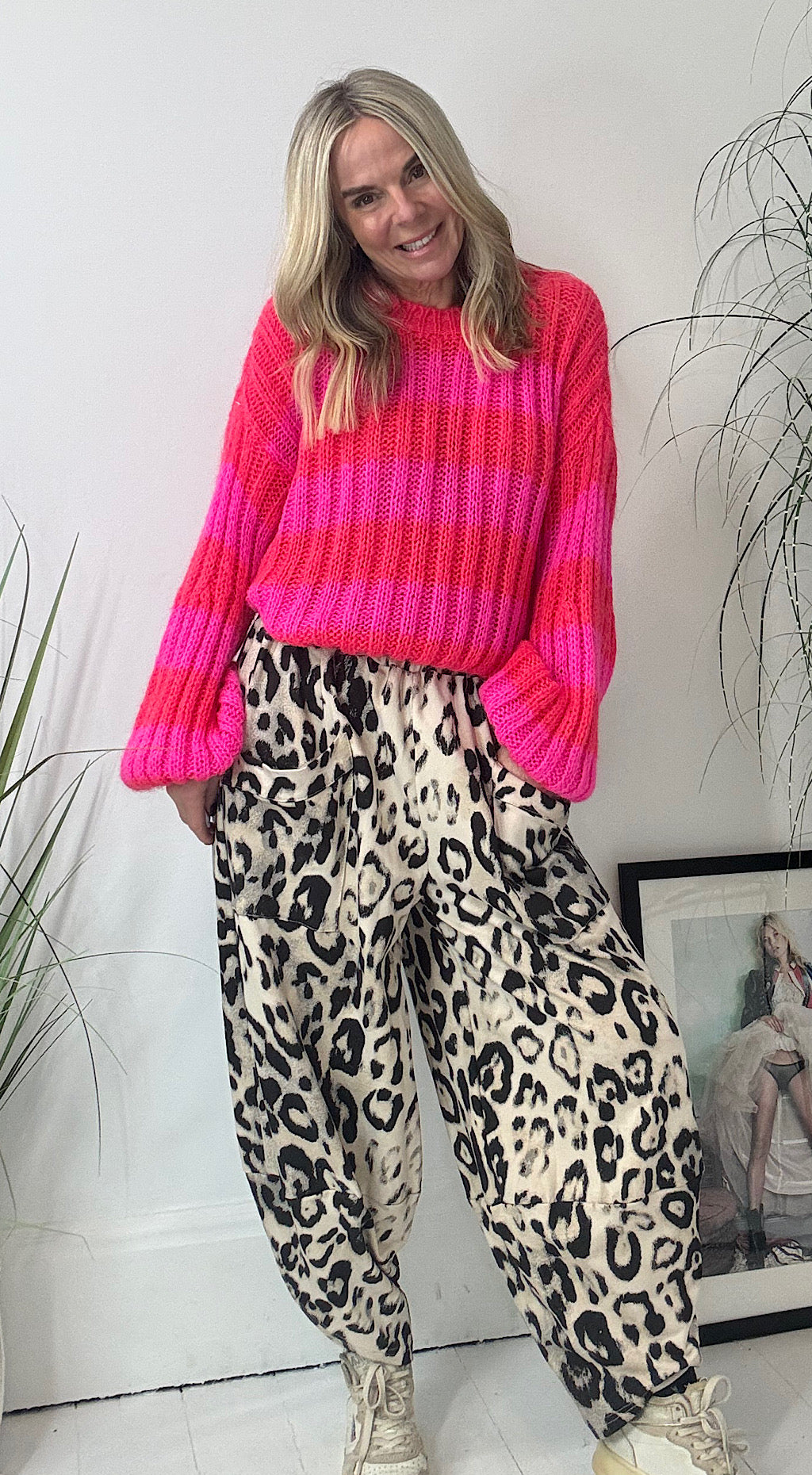 Pocket Cocoon Pant - animal print