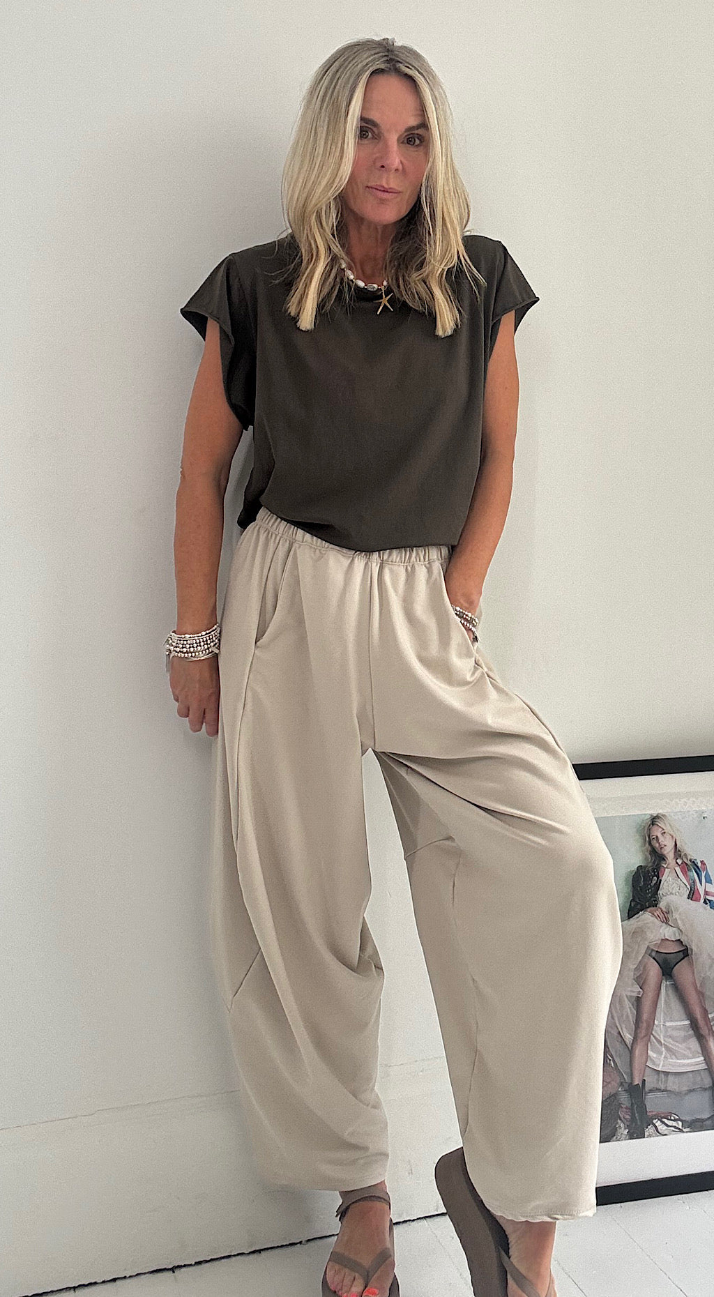 Cocoon Pant - stone