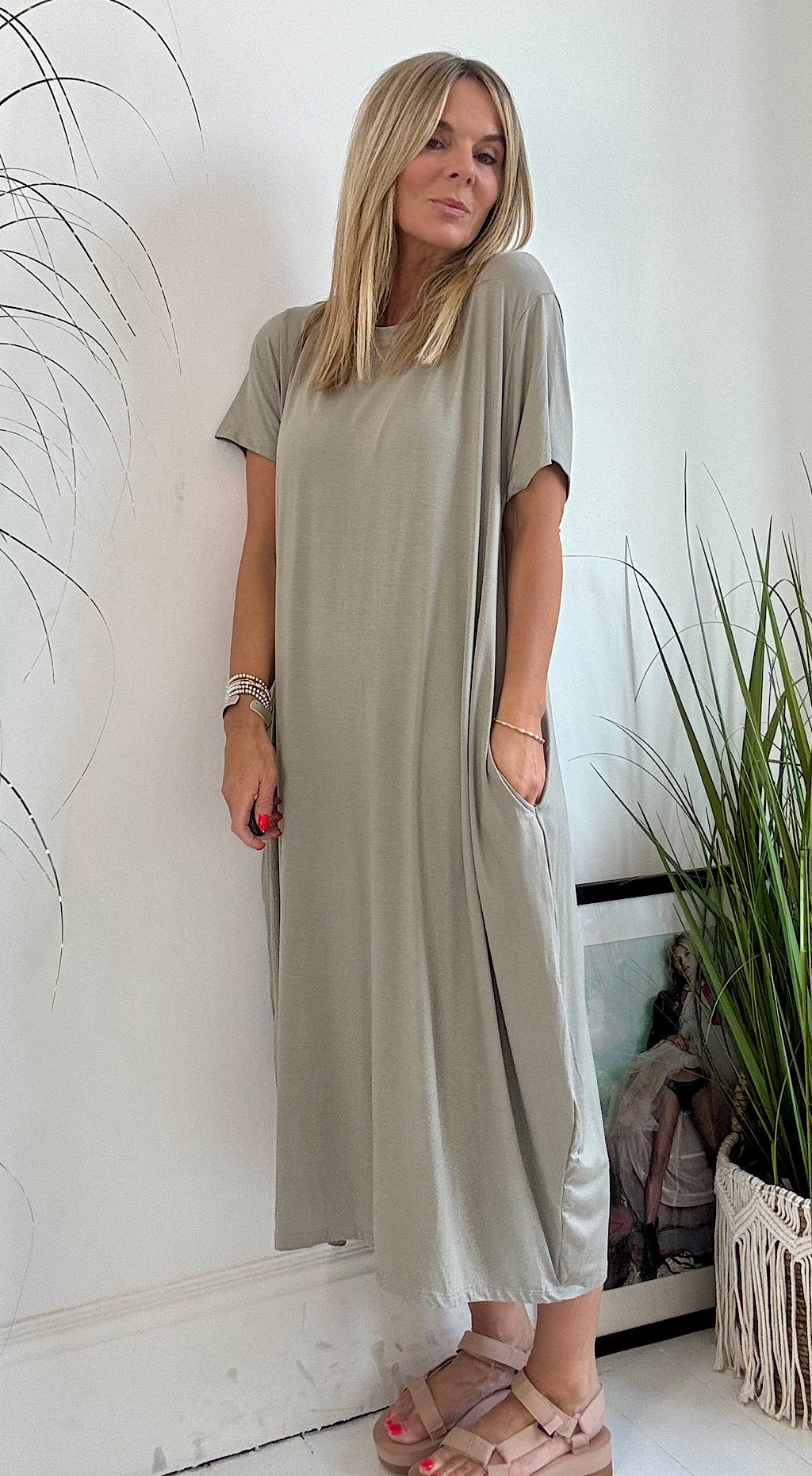 Cocoon dress - Mocha