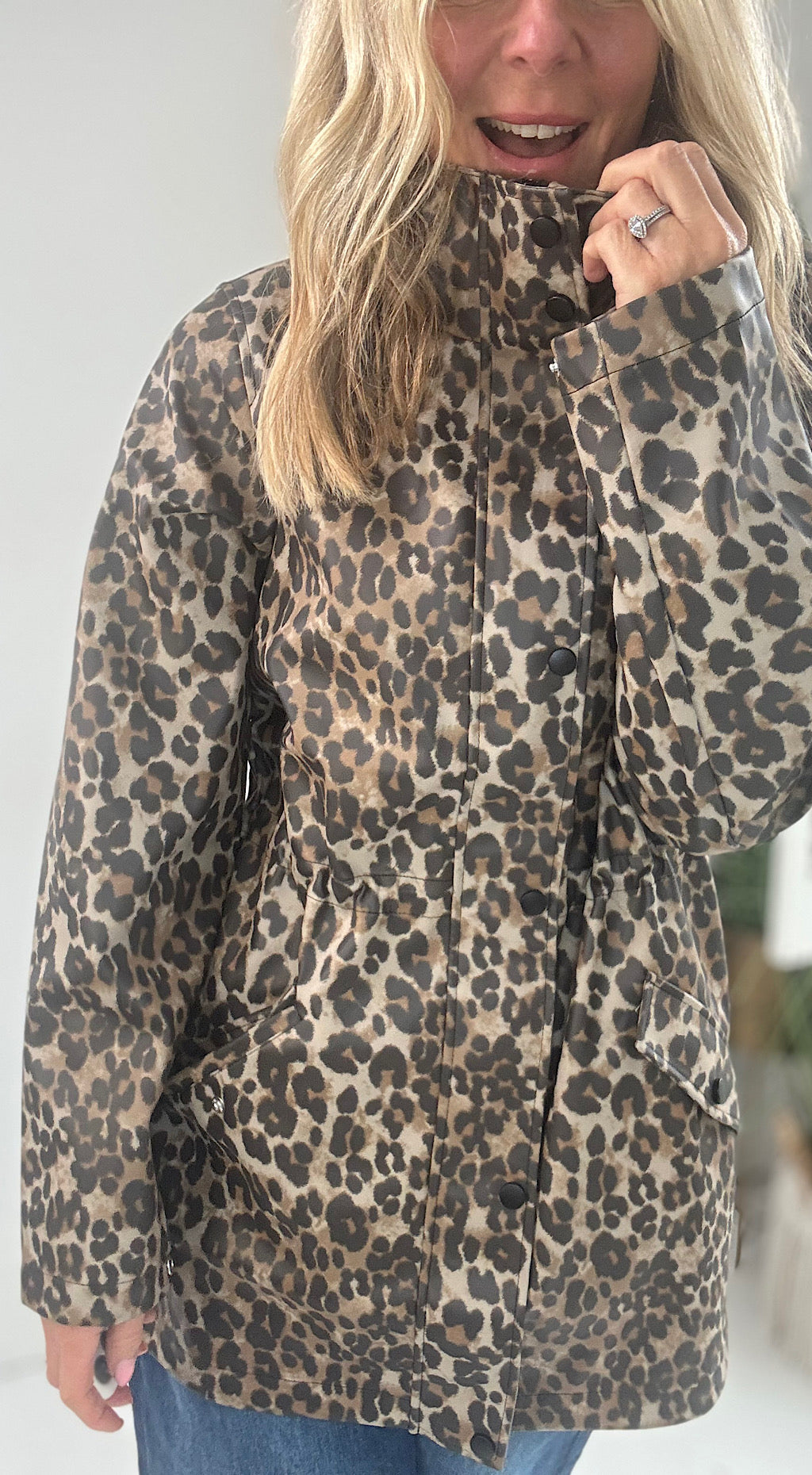 Wax Dog Walking Jacket - leopard