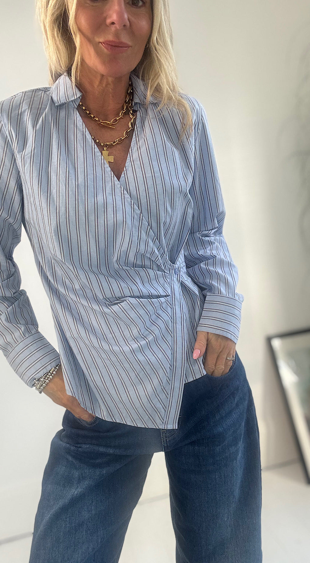 Hene Wrap Shirt