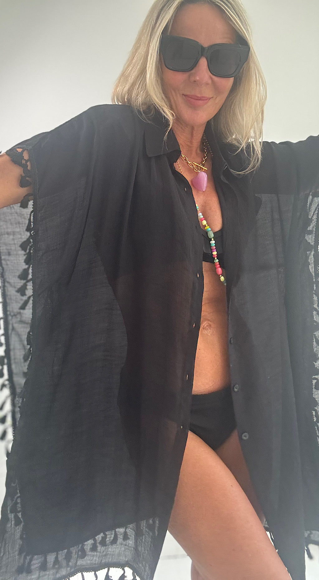 Beach shirt black