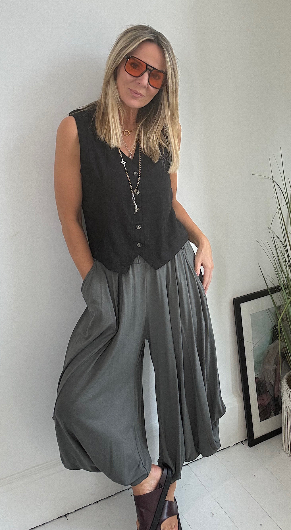 Ibiza Pant Charcoal