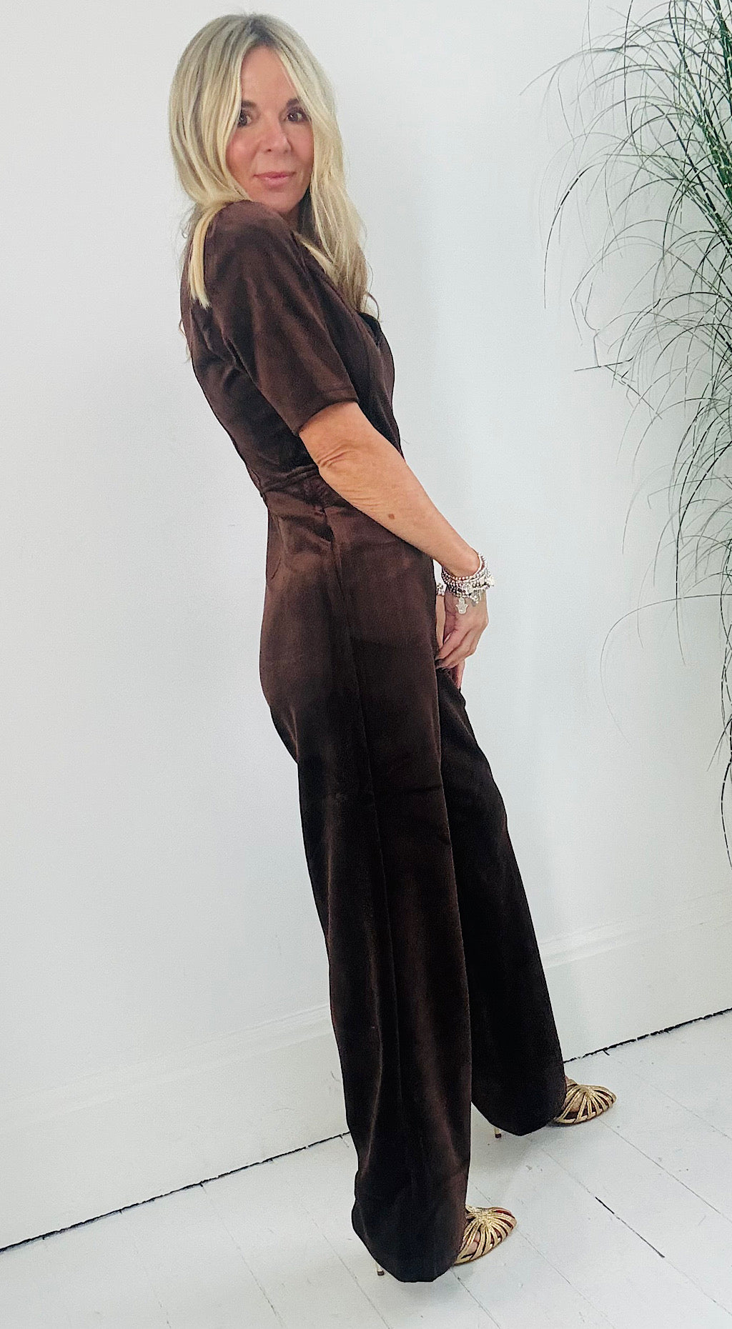 Clan Jumpsuit in Brown by Traffic People