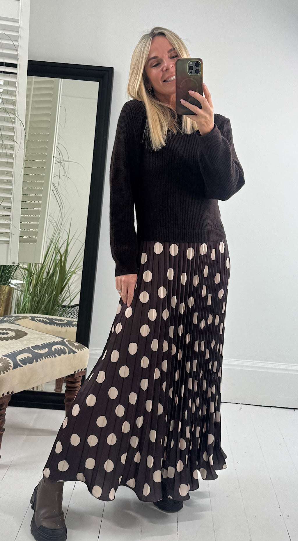 Pretty woman jumper dress brown