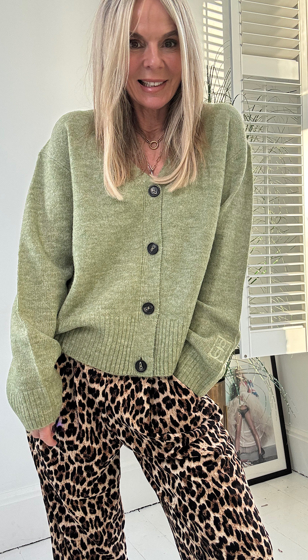 Baling Cardigan Green