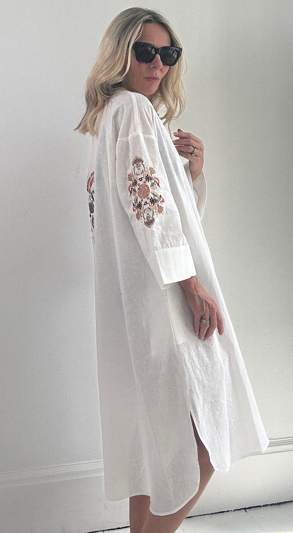 Indian kaftan shirt dress