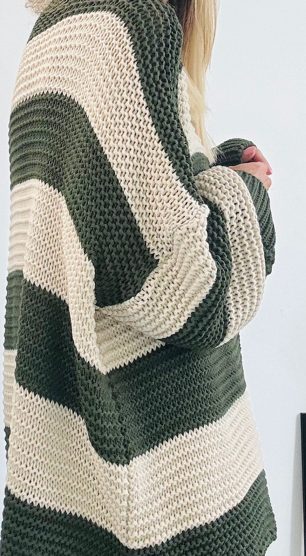 Chunky Striped Cardigan