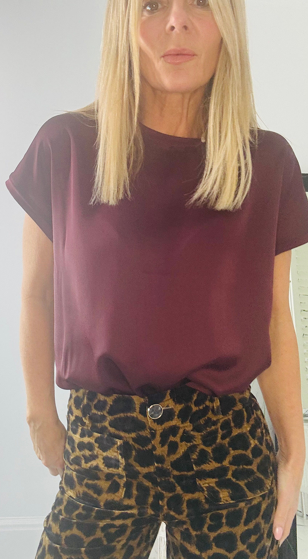 Silky Tee - Plum