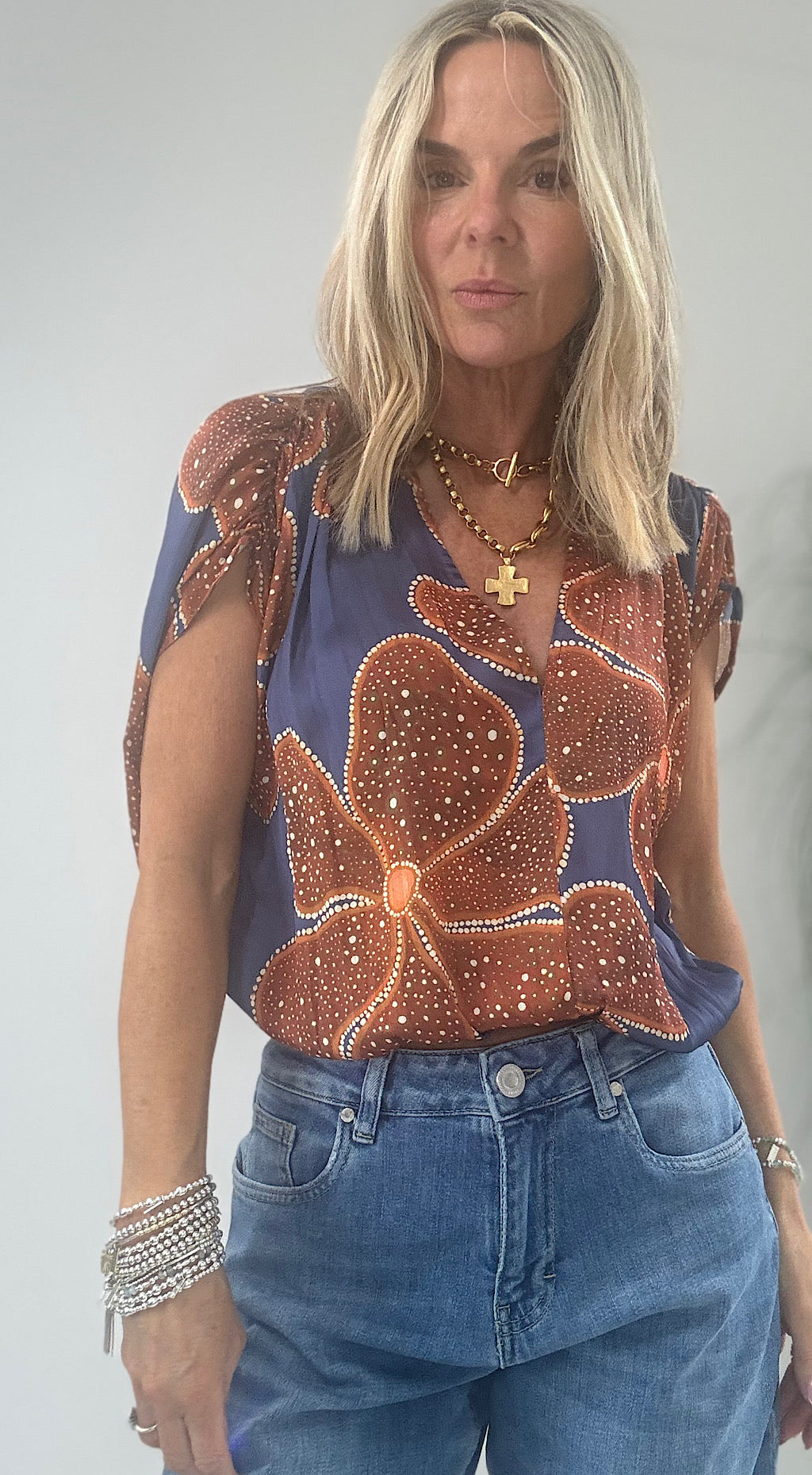 Full Bloom Whisper Top by Traffic People