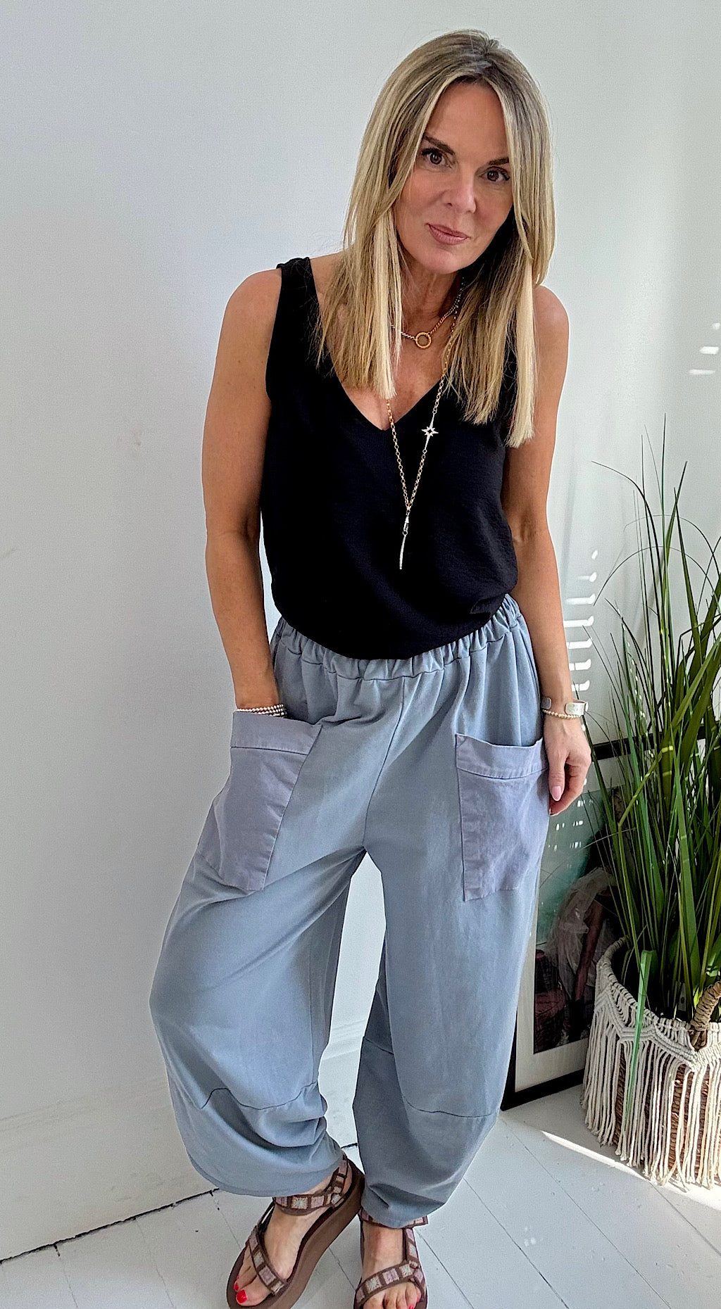 Hailey Vest Top Black