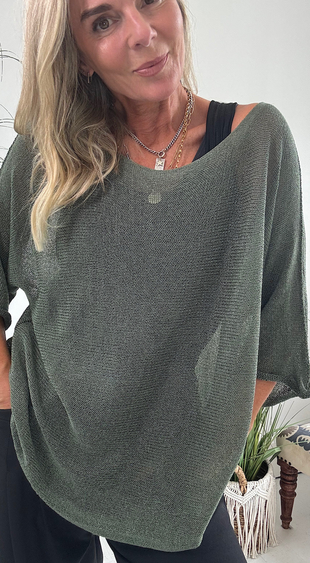Fine Knit - Khaki