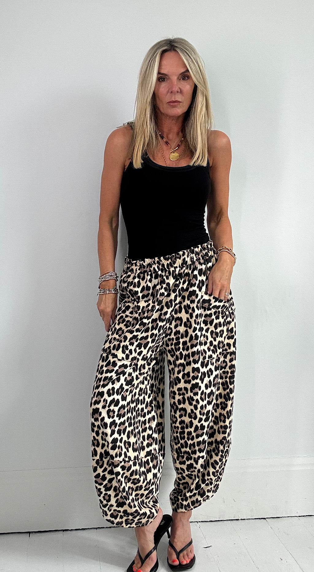 Leopard Pocket Cocoon Pant