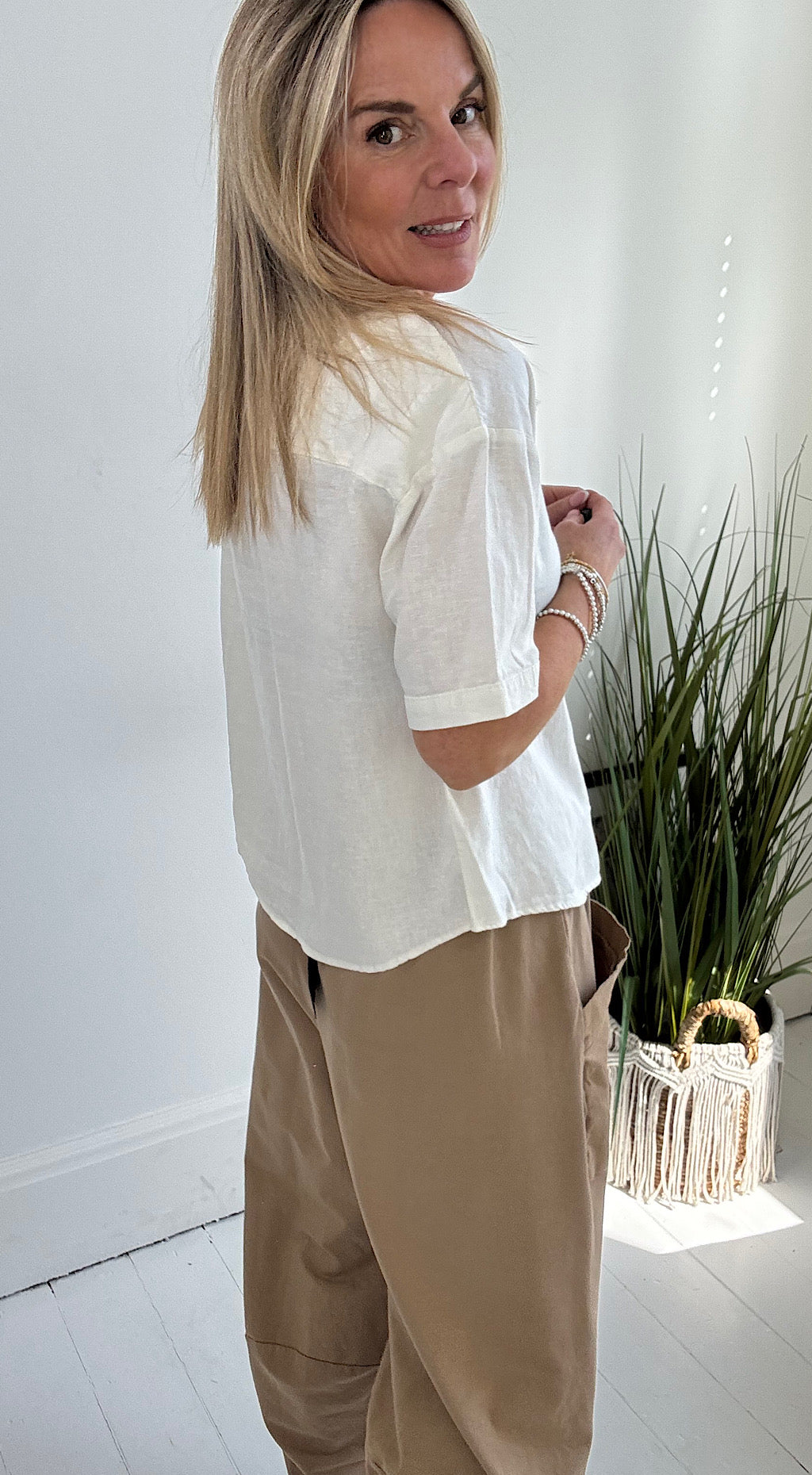 Falakka Oversized Shirt - Cream