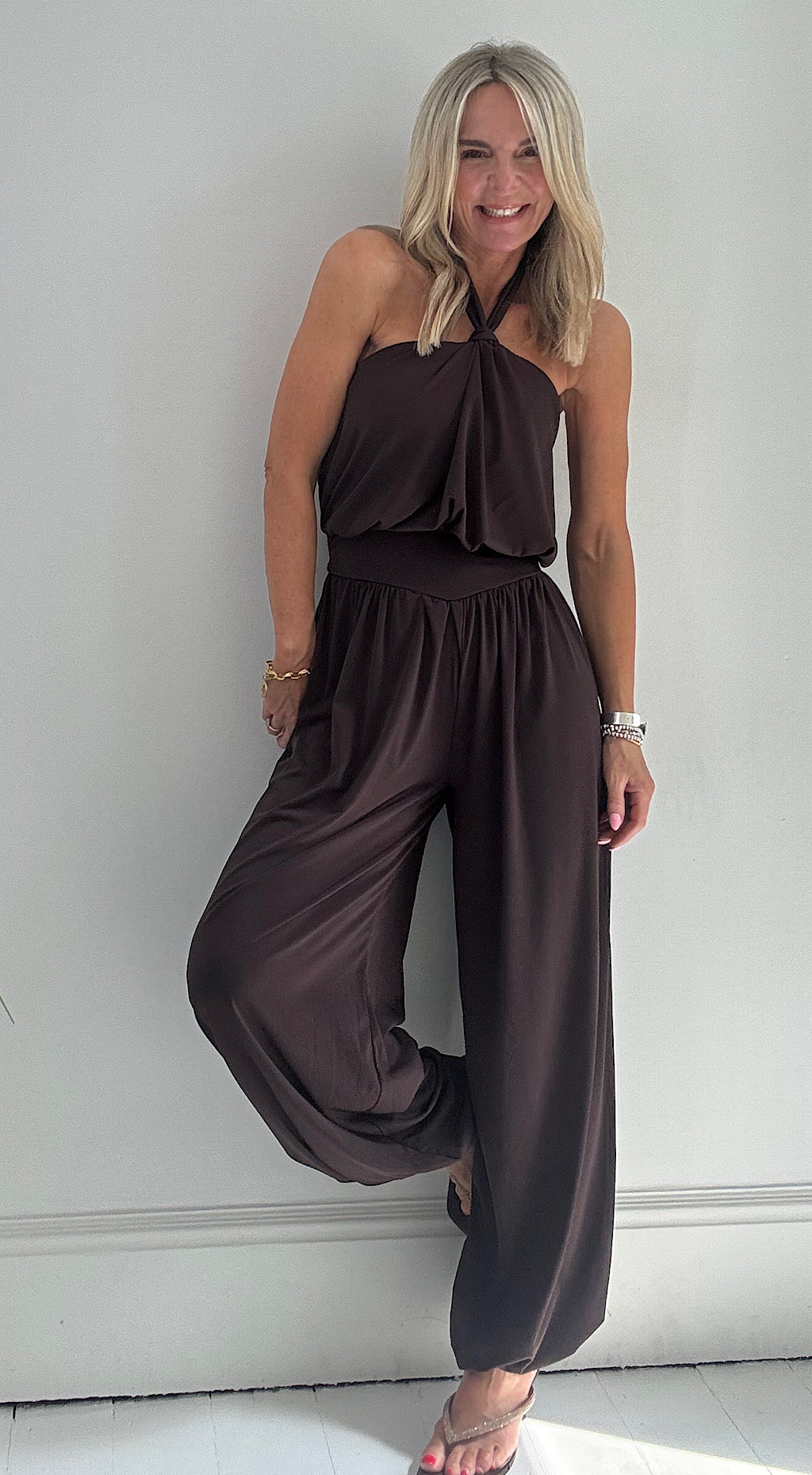 Hareem jumpsuit chocolate brown