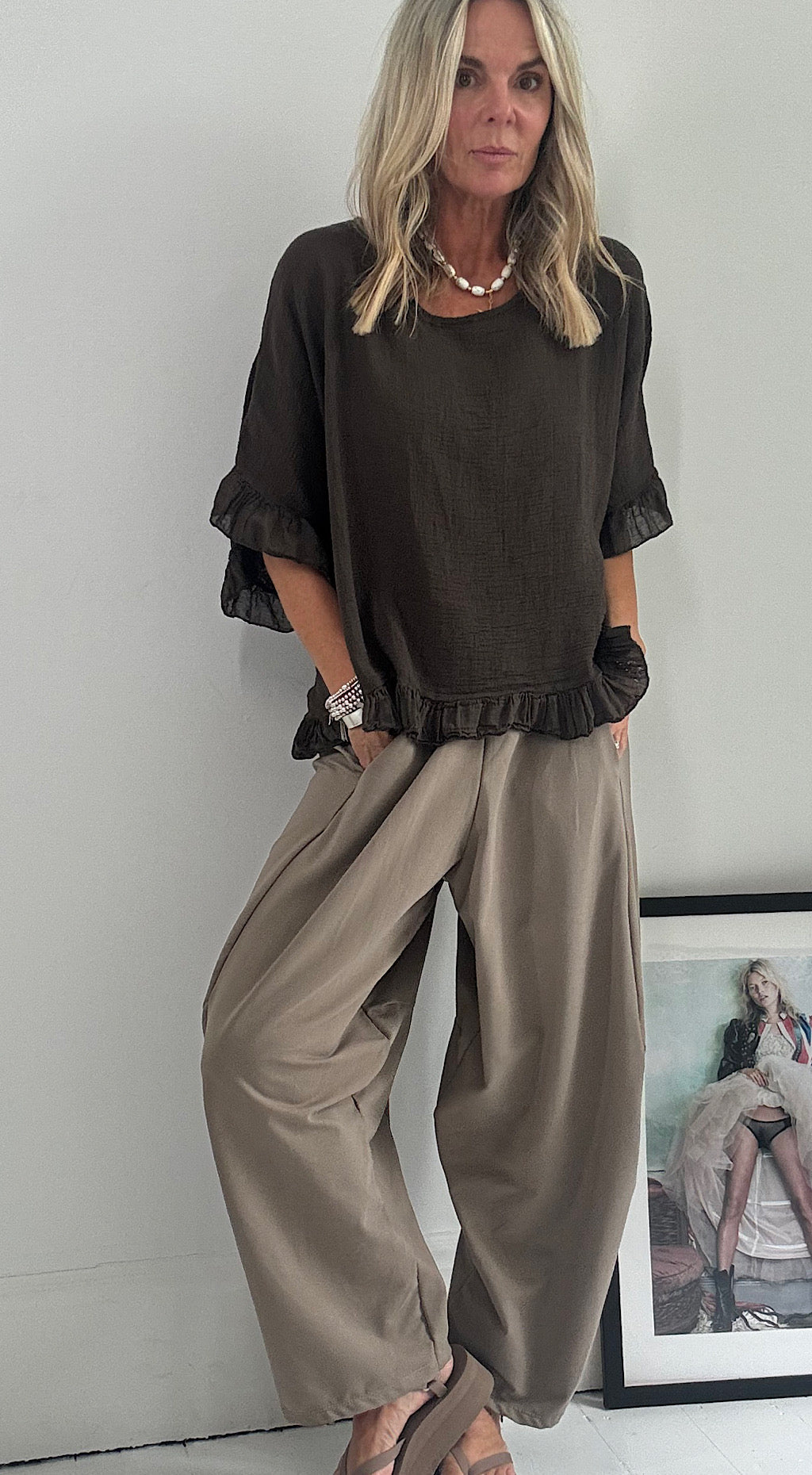 Cocoon Pant - mocha