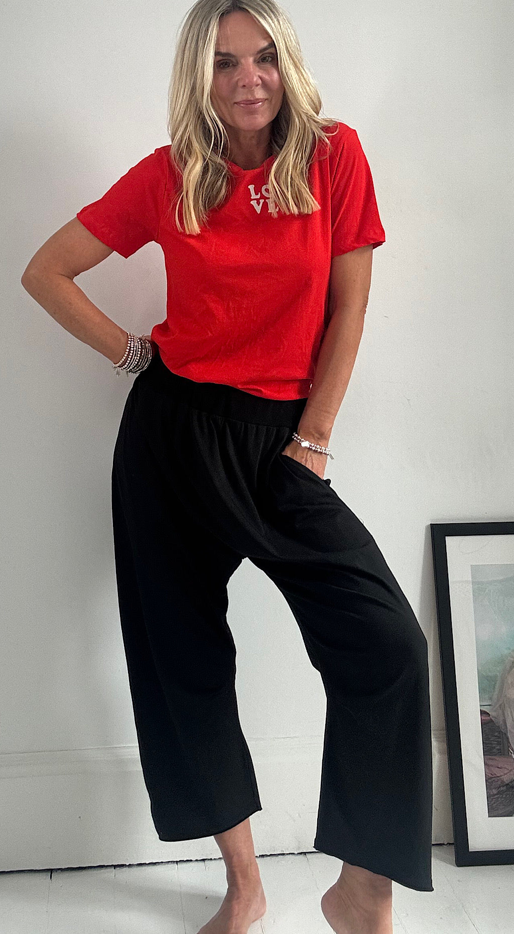 Free Spirit Cropped Pant - black