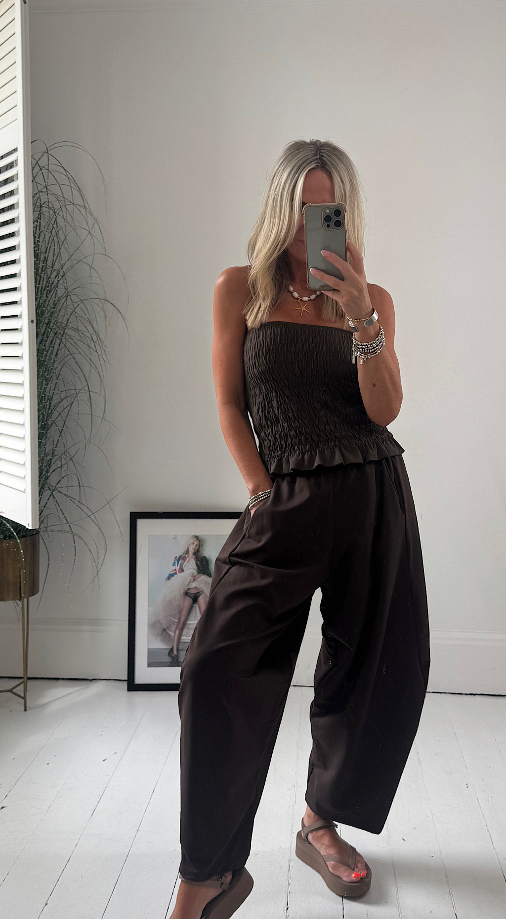 Cocoon Pants - chocolate