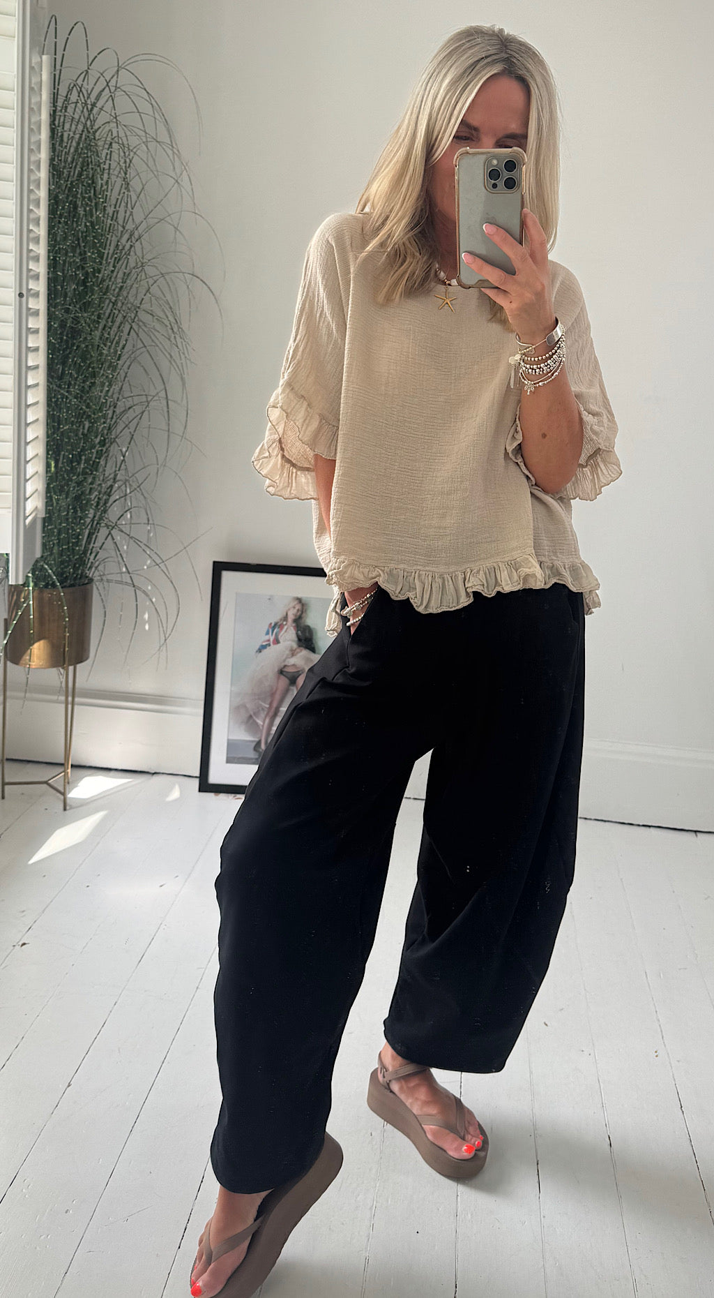 Cocoon pant black
