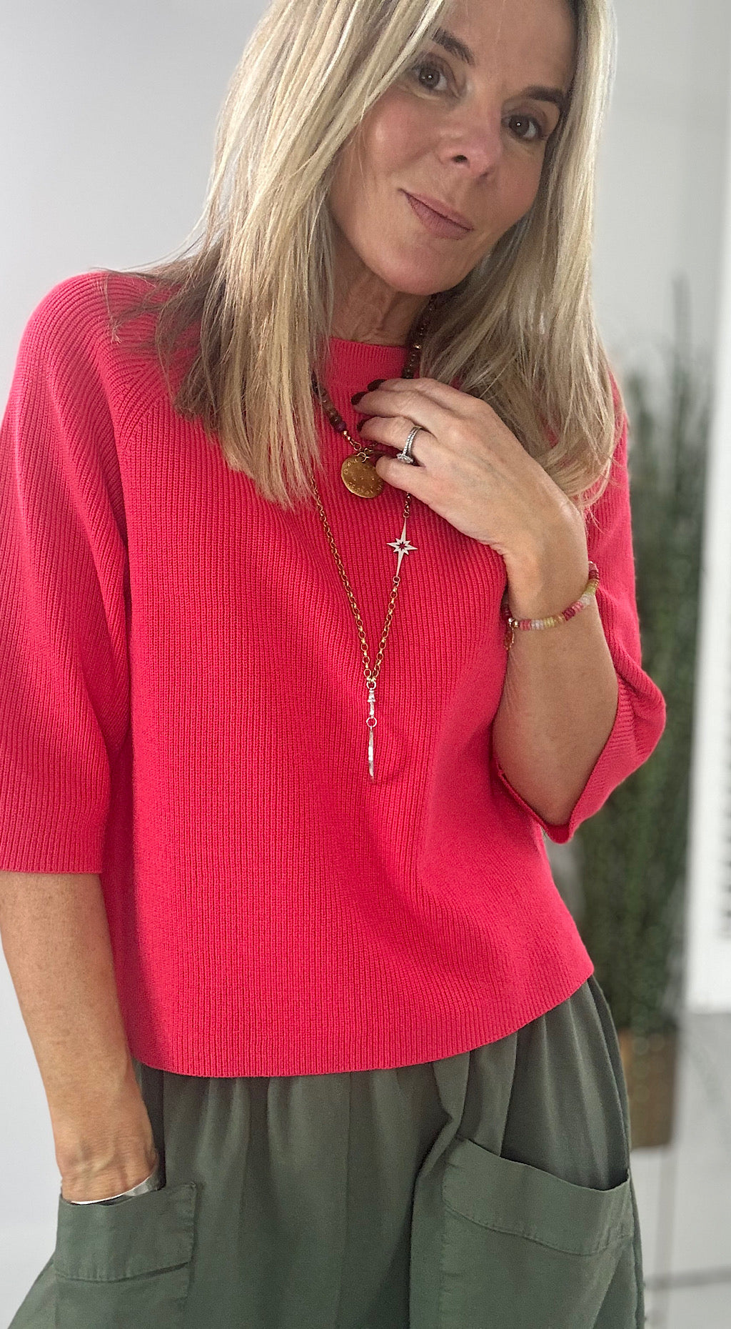 Boston Ribbed Knit - berry