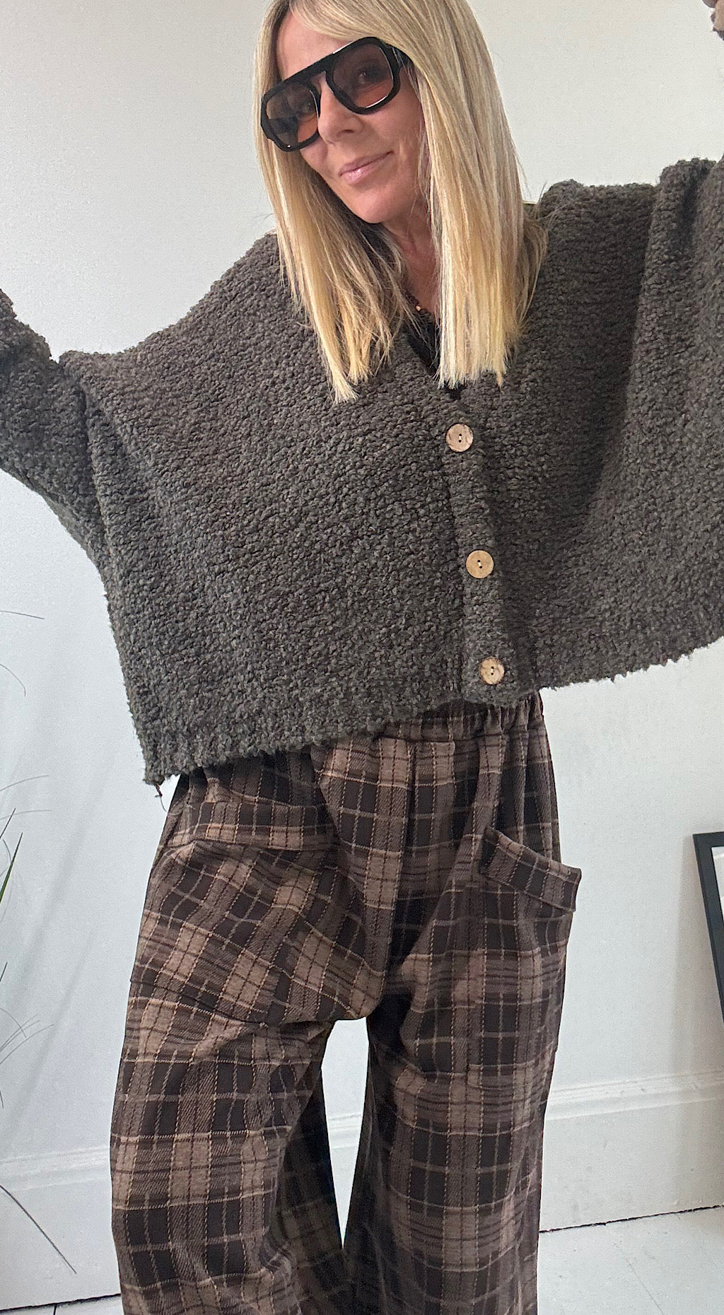 Cloud Cardigan - mid brown