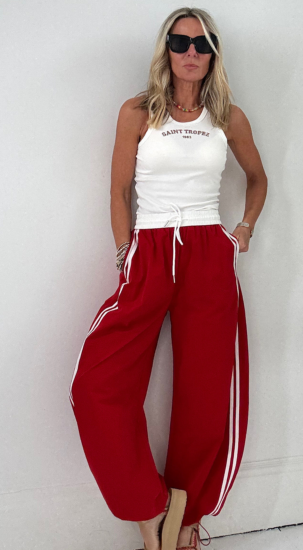 Adi sporty pants red