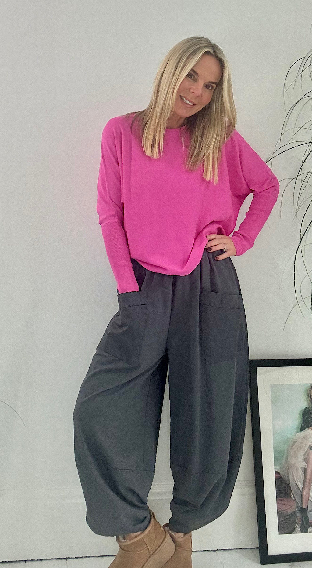 Morla Batwing Spring Knit - pink