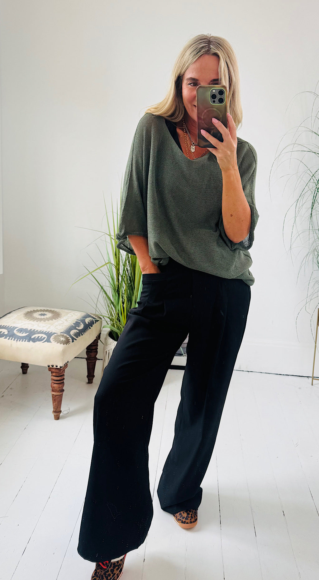 Tailored Oversized Black Pant