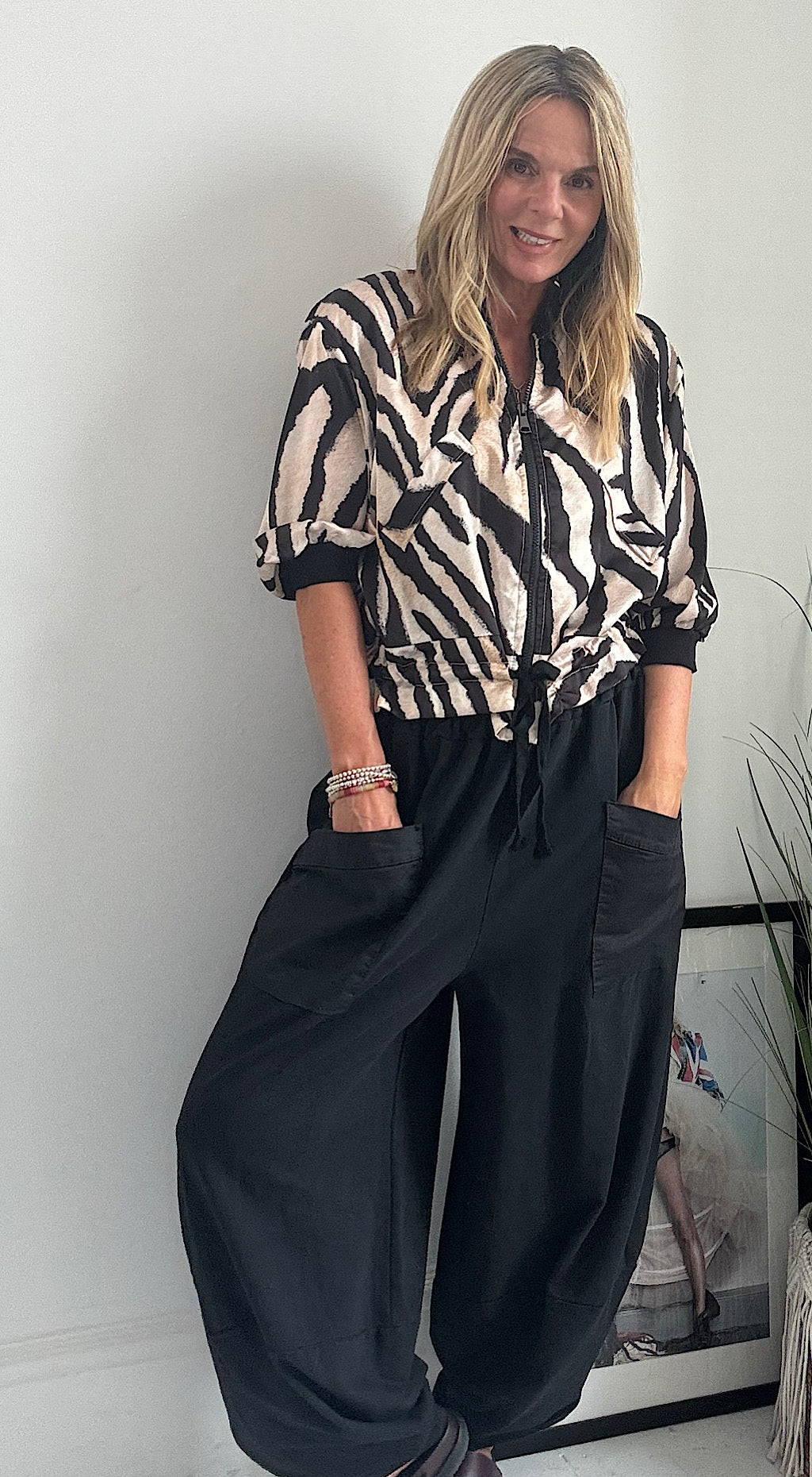 Pocket Cocoon Pant Black