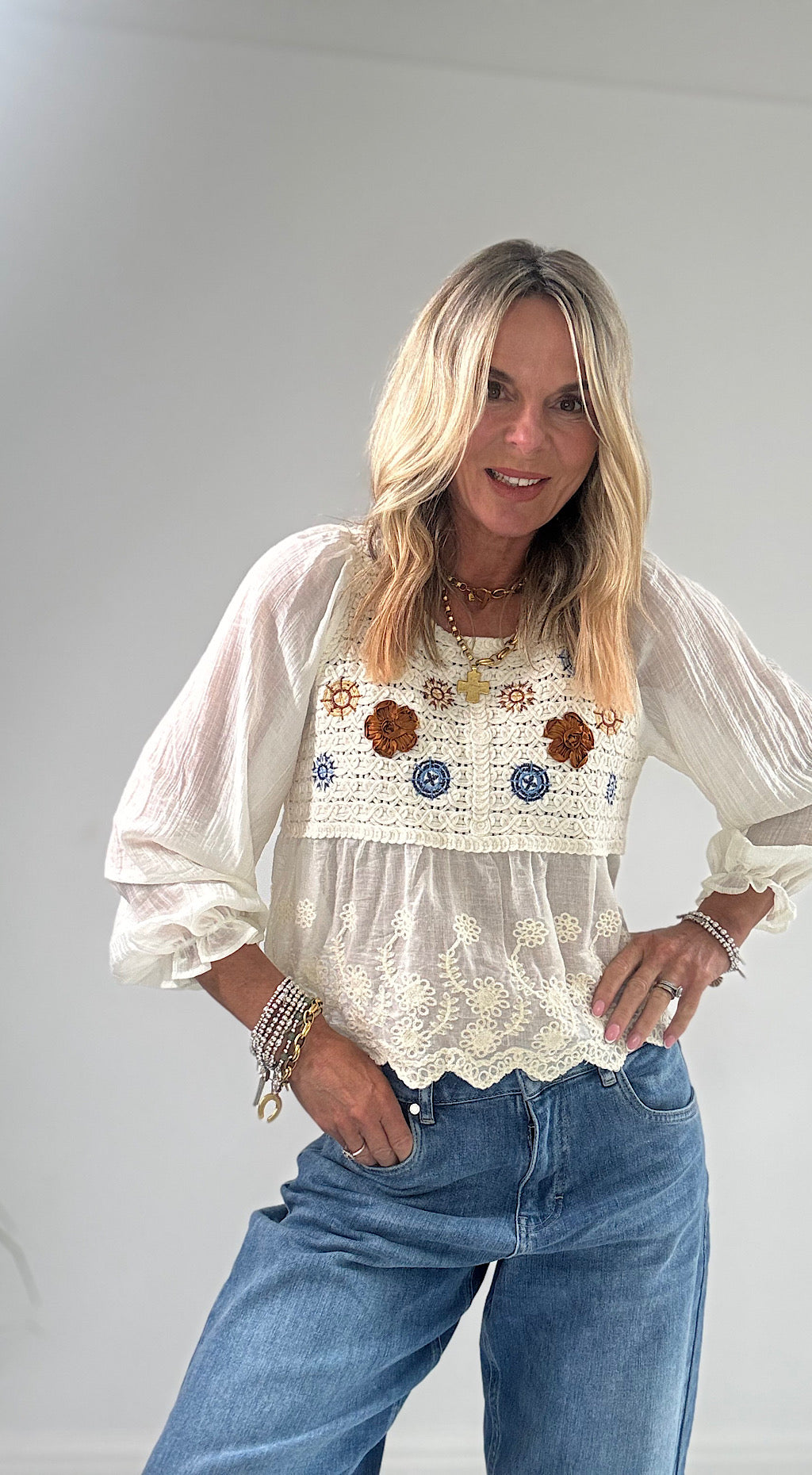 Bo ho crochet top